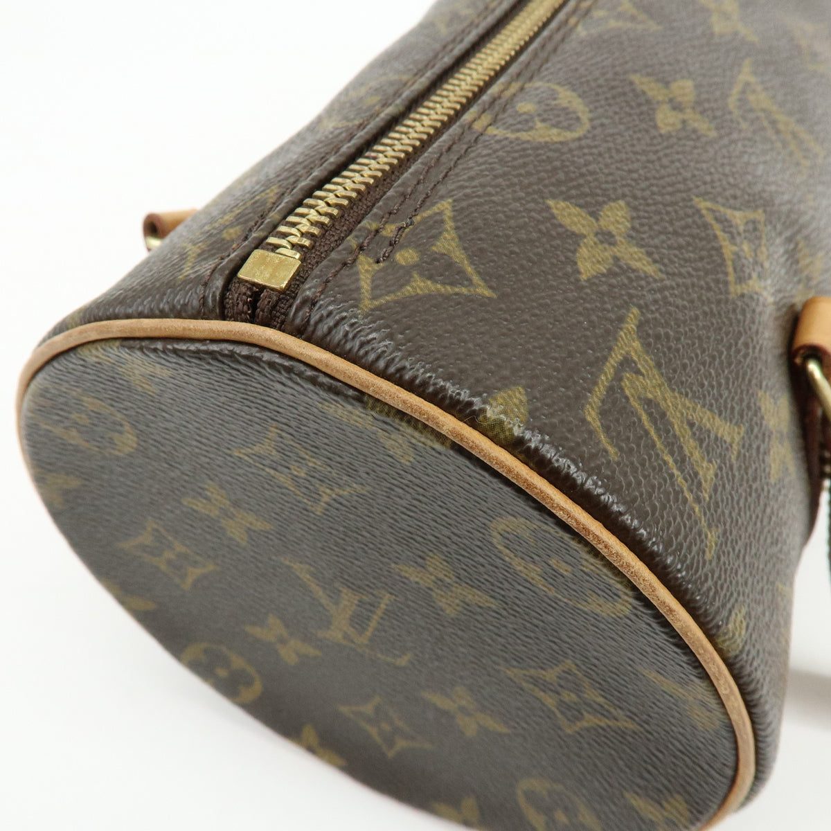 Louis Vuitton Monogram Papillon 26 Hand Bag Old Style Brown M51366