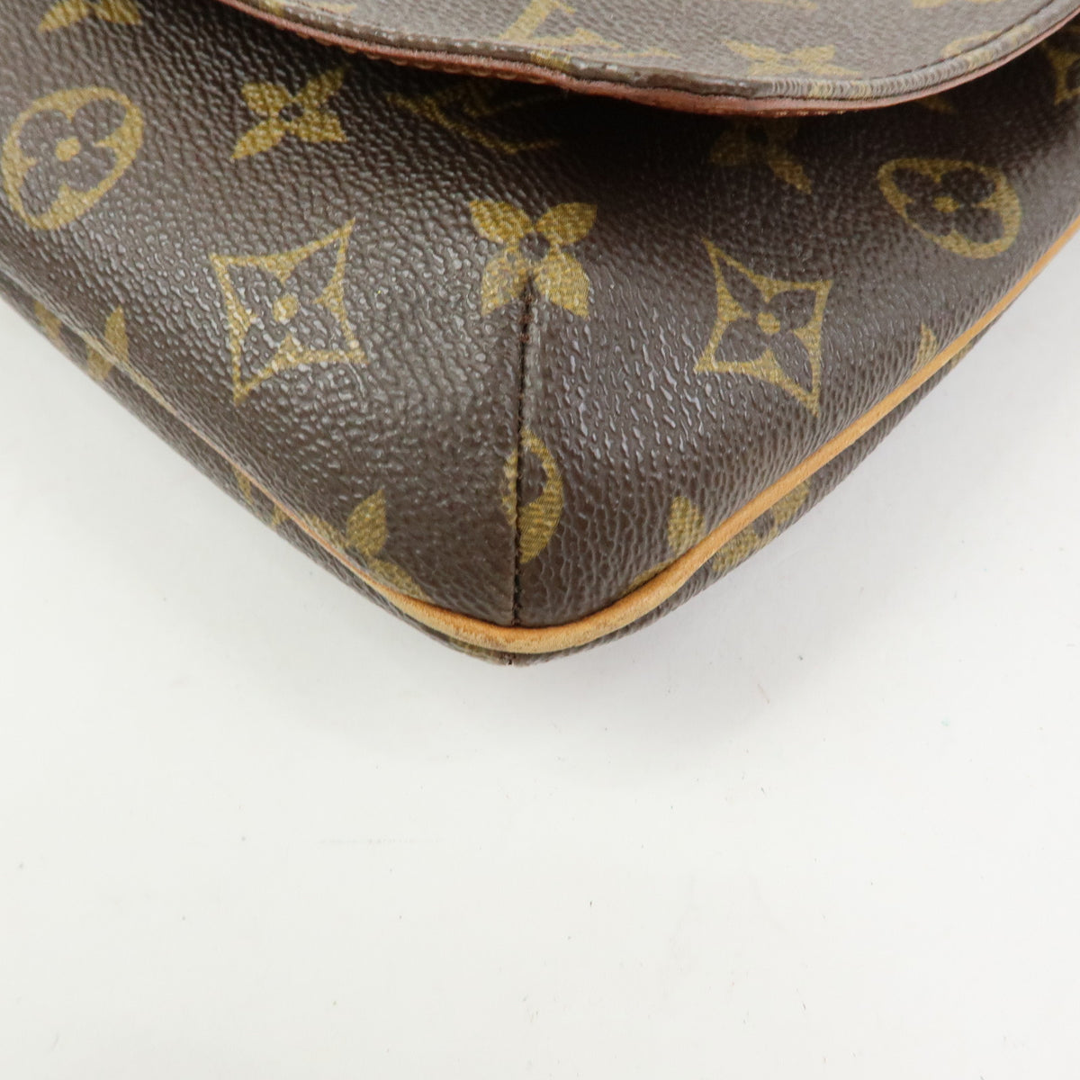Louis Vuitton Monogram Musette Tango Short Shoulder Bag Brown M51257