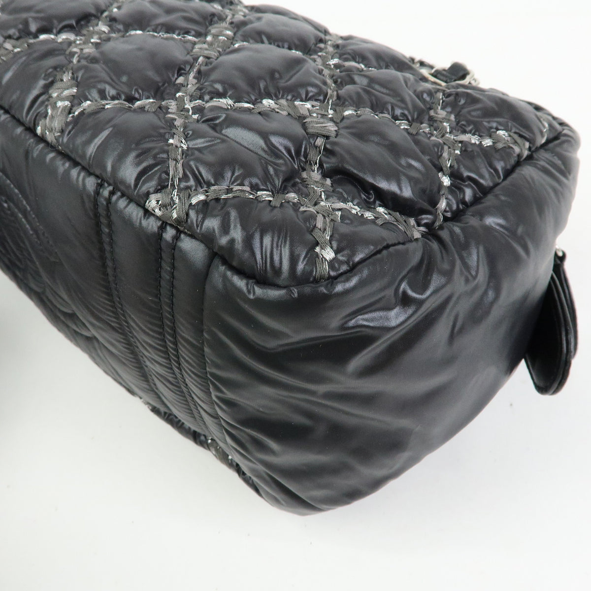 CHANEL Paris Byzance Tweed On Stitch Bowler Bag Shoulder Bag