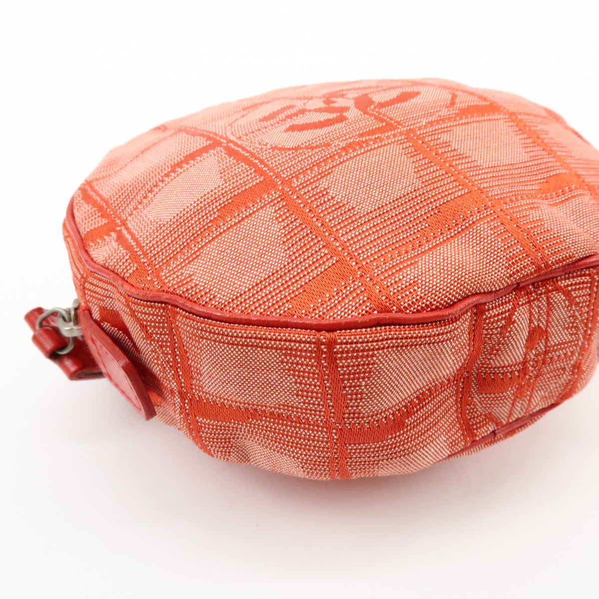 CHANEL New Travel Line COCO Mark Nylon Jacquard Cosmetic Pouch A17682
