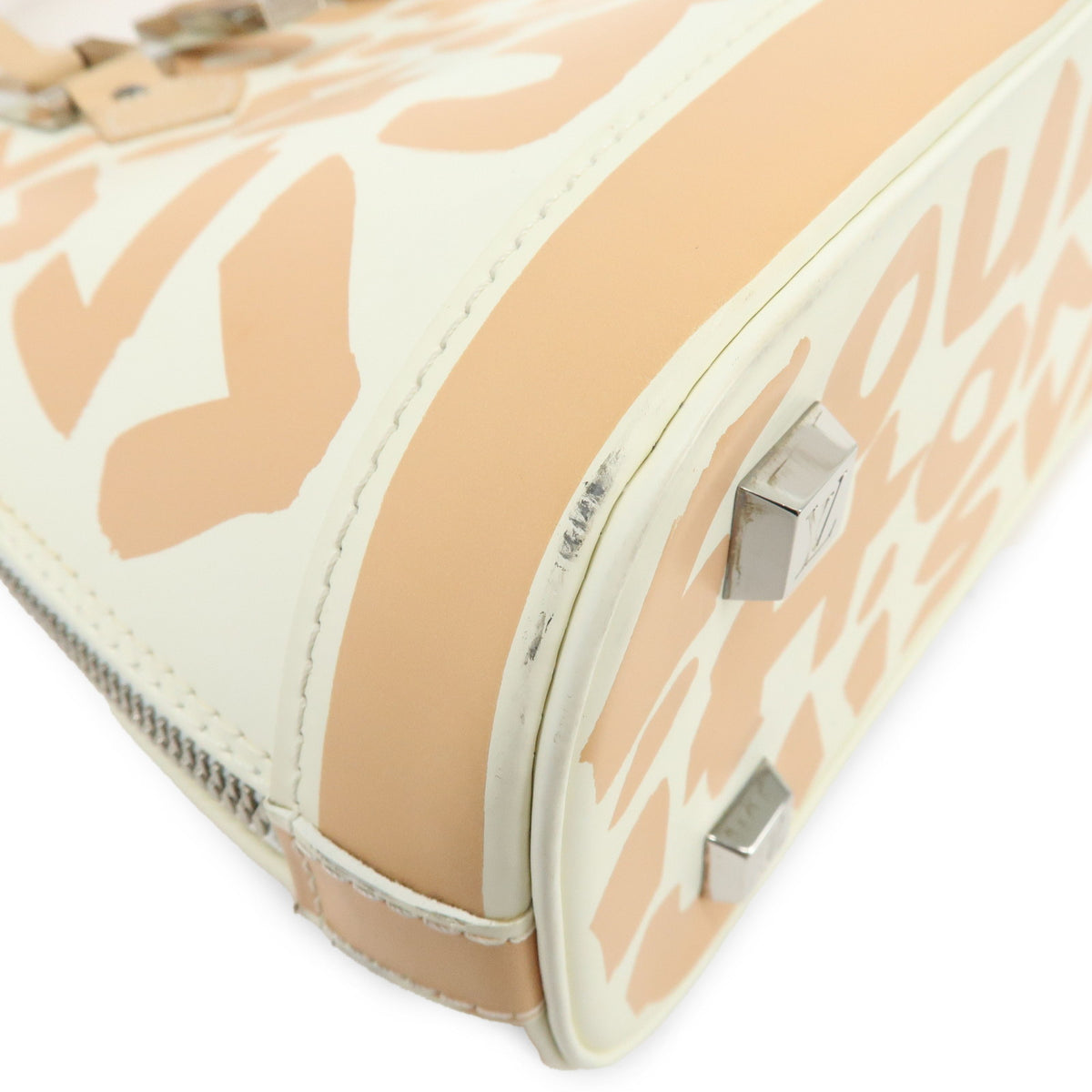 Louis Vuitton Monogram Graffiti Alma MM PVC Leather Hand Bag M92180