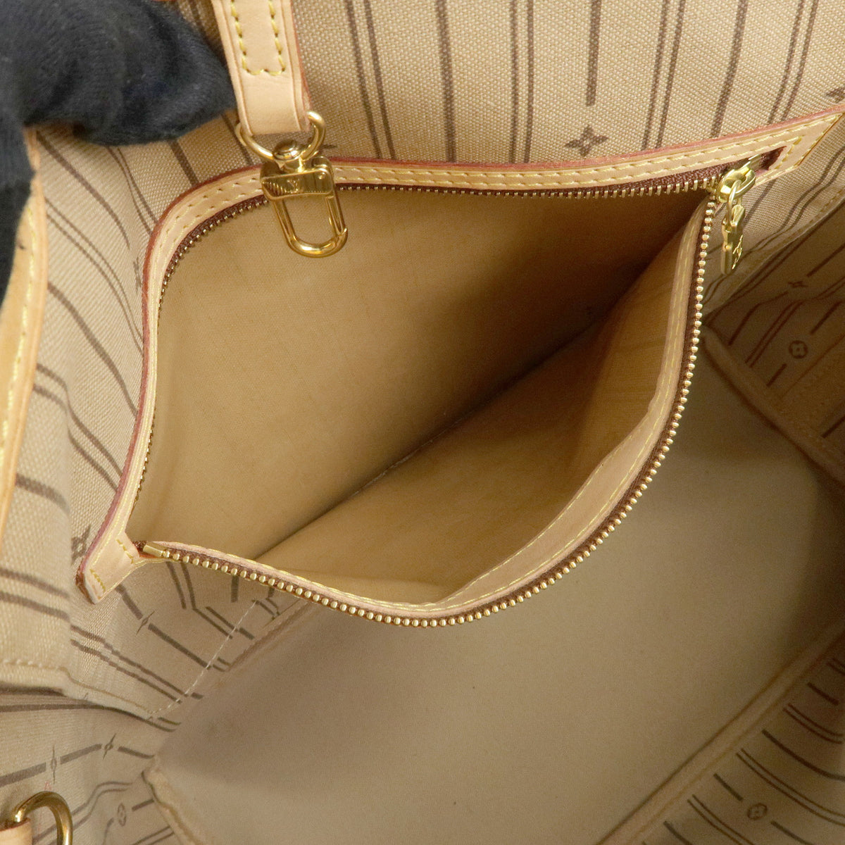 Louis Vuitton Monogram Neverfull MM Tote Shoulder Bag Brown M40156