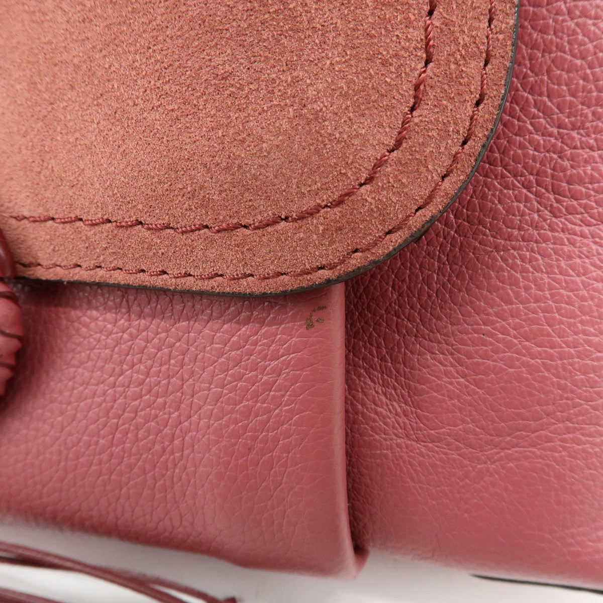 Chloe See by Chloe Joan Leather Suede Small 2Way Bag Crossbody Bag Pink