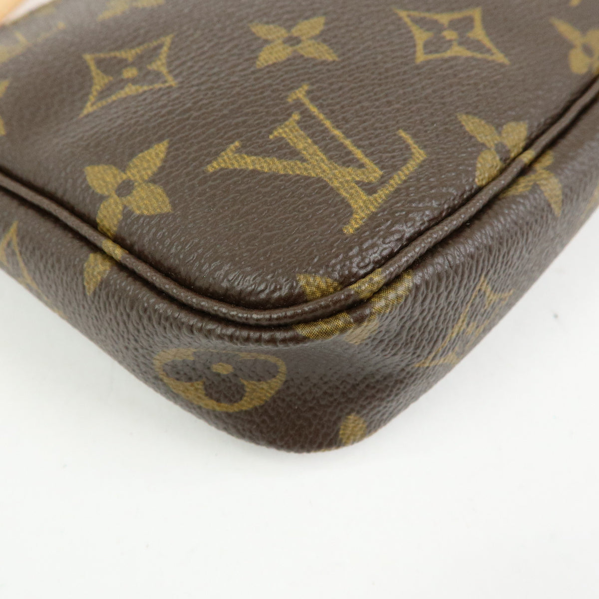 Louis Vuitton Monogram Pochette Accessoires Pouch Hand Bag Brown M51980