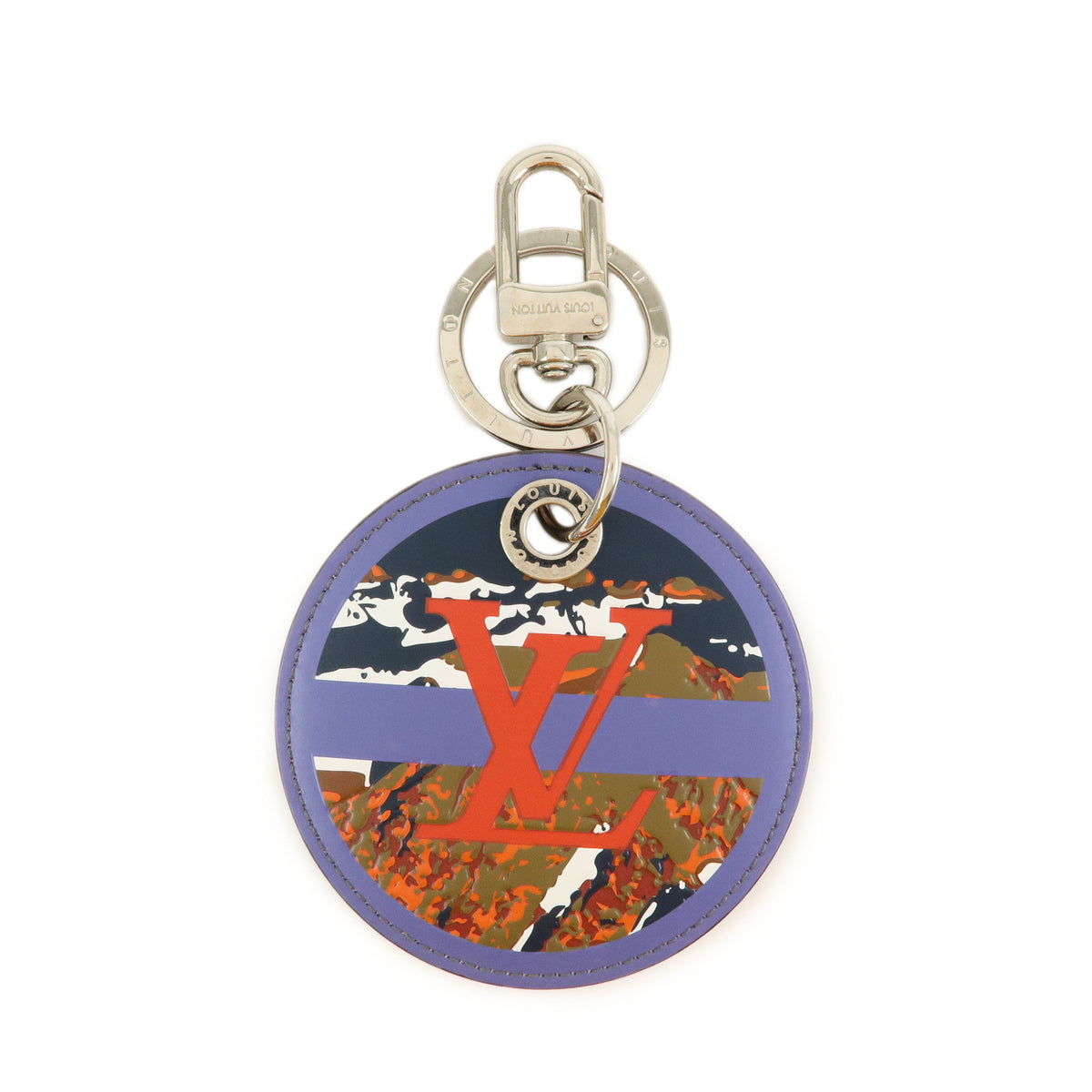 Louis Vuitton Damier Graphite Porte Cle LV Alpes Key Chain Blue M63839
