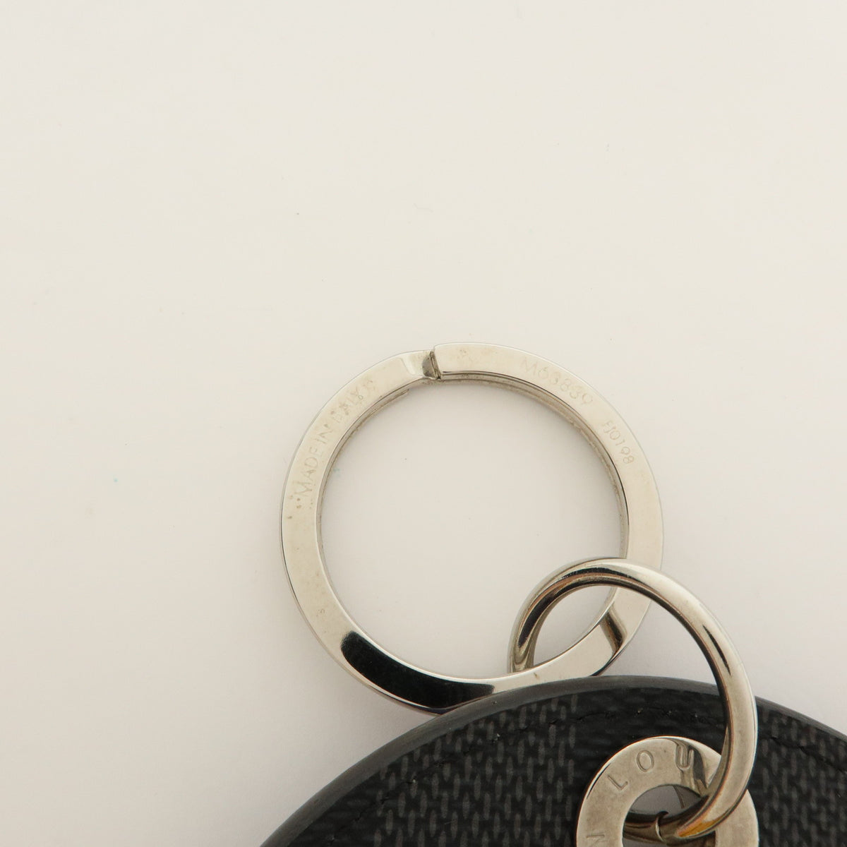 Louis Vuitton Damier Graphite Porte Cle LV Alpes Key Chain Blue M63839