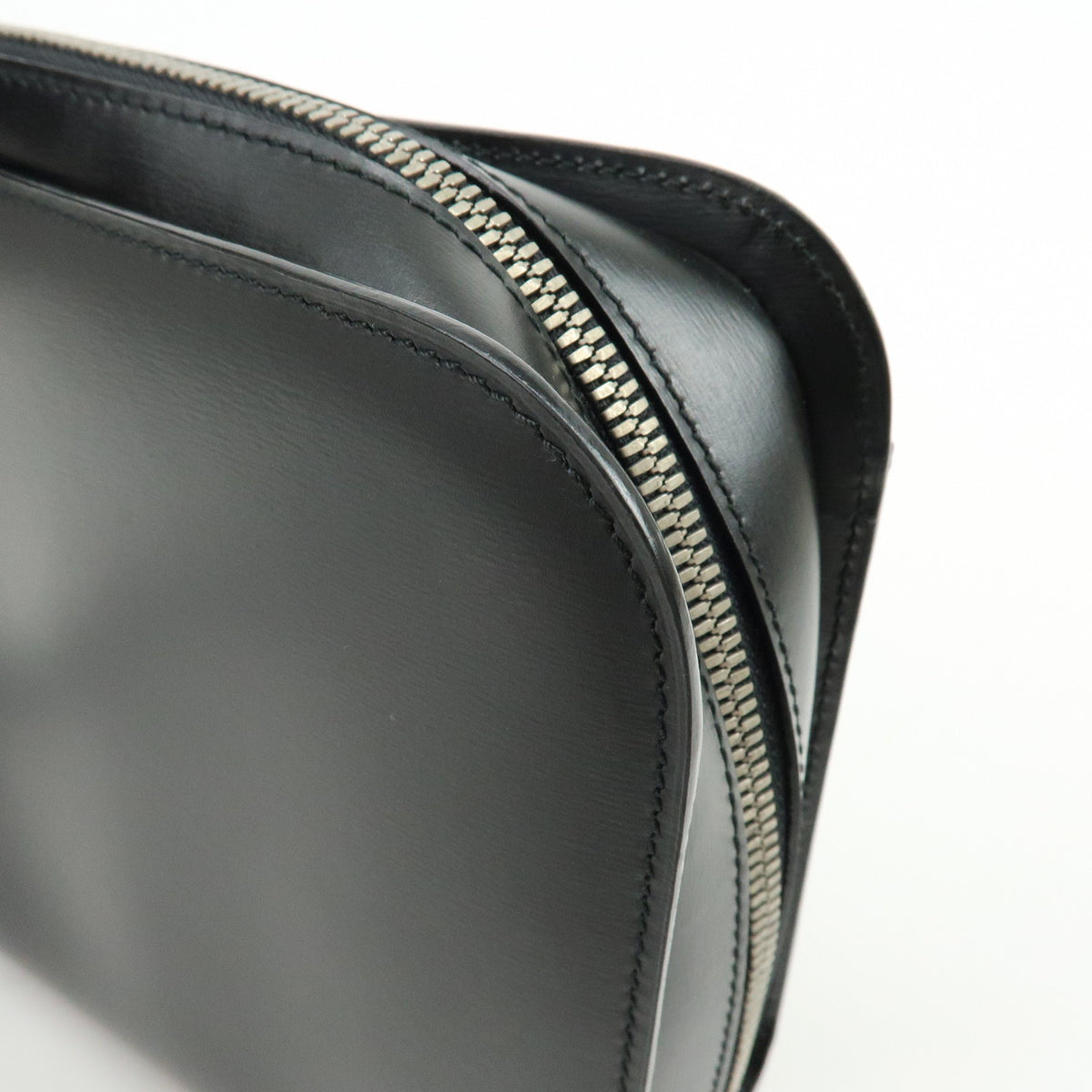 Cartier Pasha Leather Clutch Bag Wristlet Bag Pouch Black