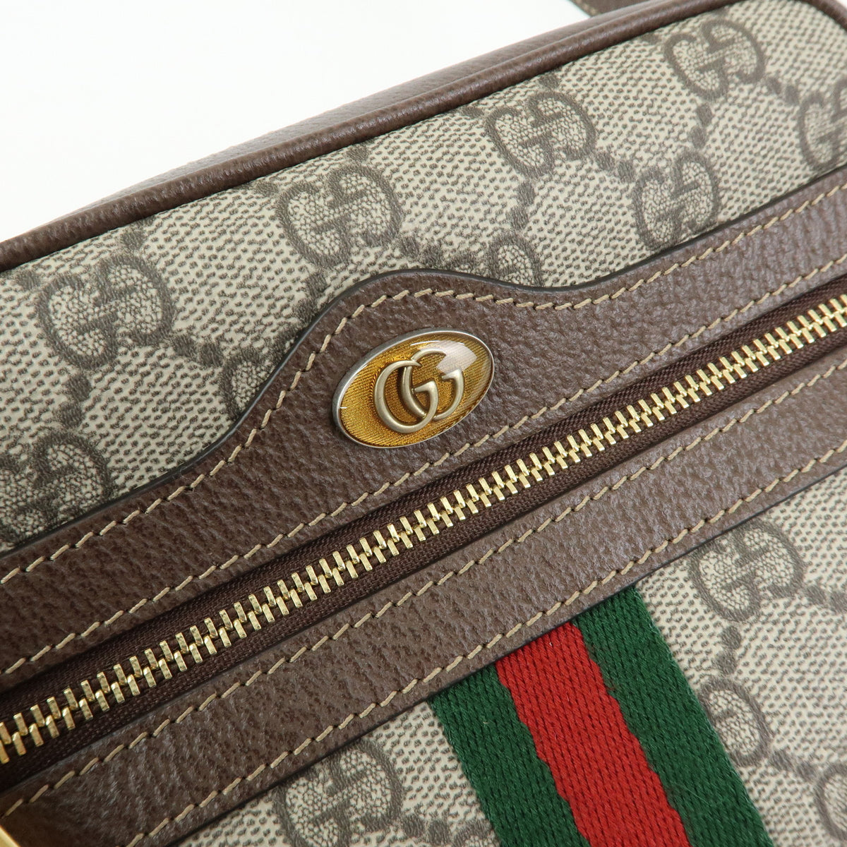 GUCCI Ophidia Sherry Double G GG Supreme Leather Shoulder Bag 517350