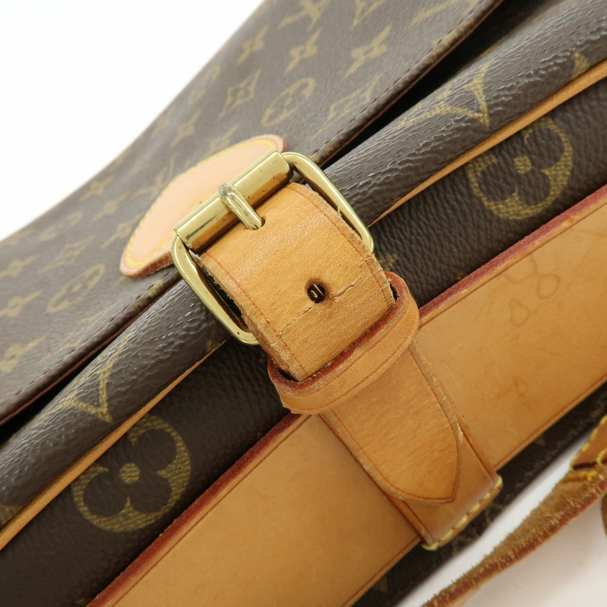 Louis Vuitton Monogram Cartouchiere GM Crossbody Bag Brown M51252