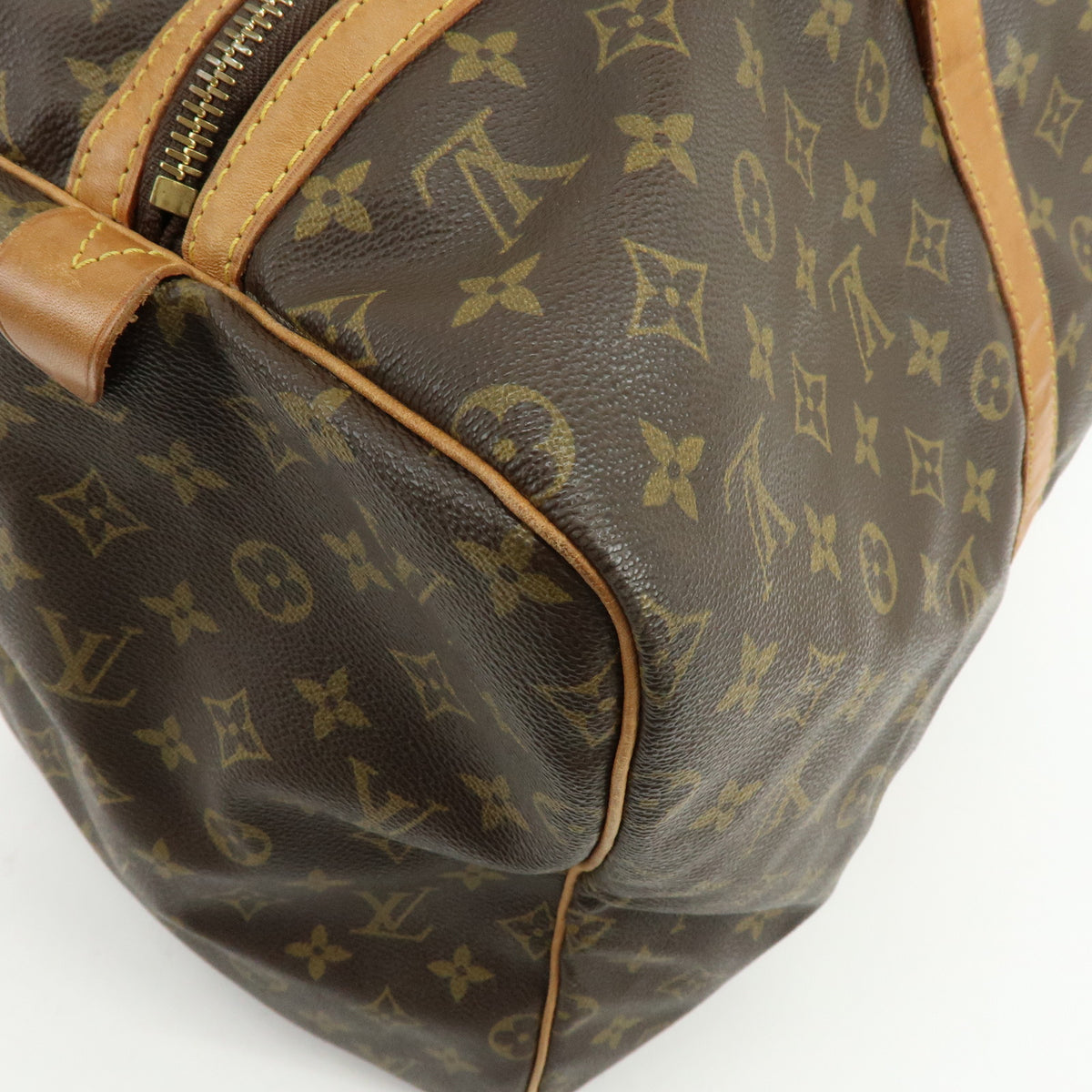 Louis Vuitton Monogram Sac Souple 55 Boston Bag Brown M41622