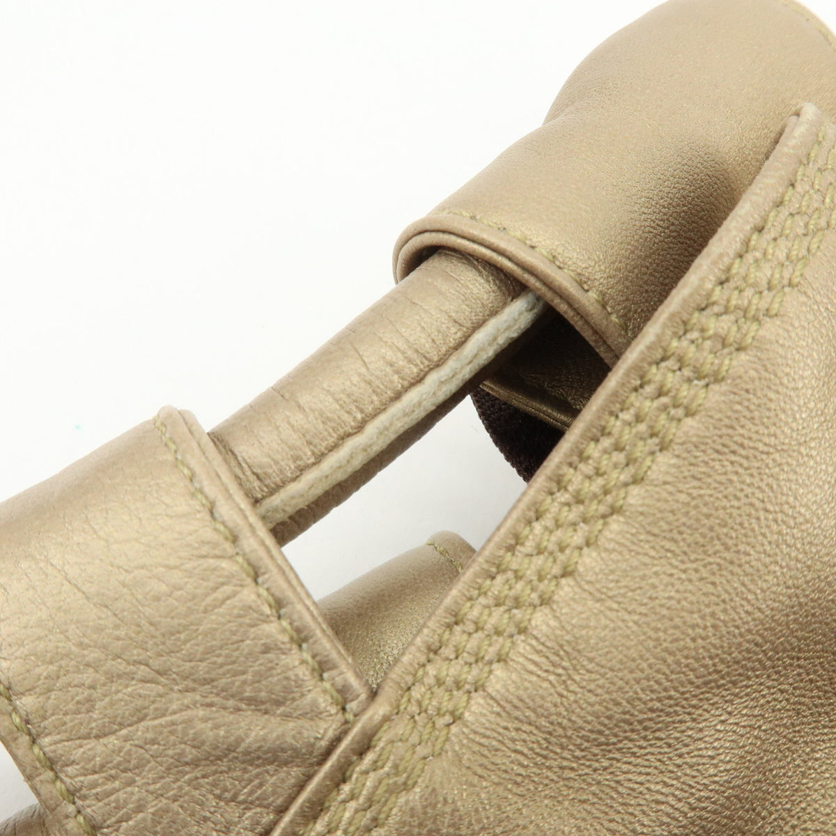 LOEWE Anagram Nappa Aire Leather Hand Bag Tote Bag Gold