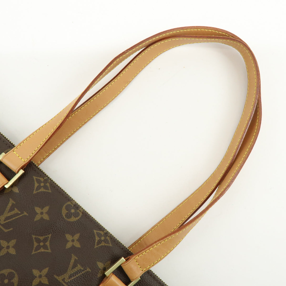 Louis Vuitton Monogram Cabas Mezzo Tote Bag Shoulder Bag Brown M51151
