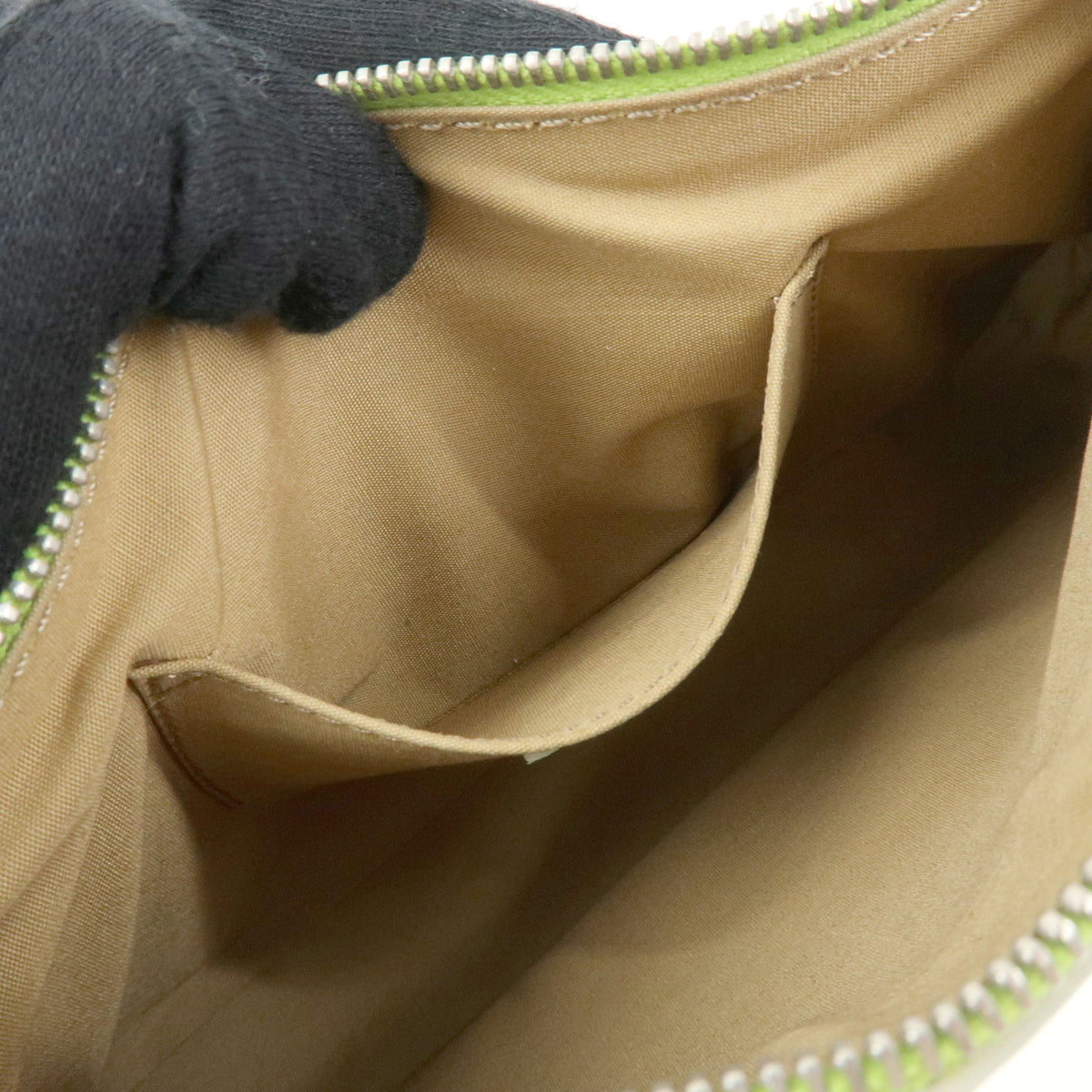 TOD'S Leather Shoulder Bag Hand Bag Light Green