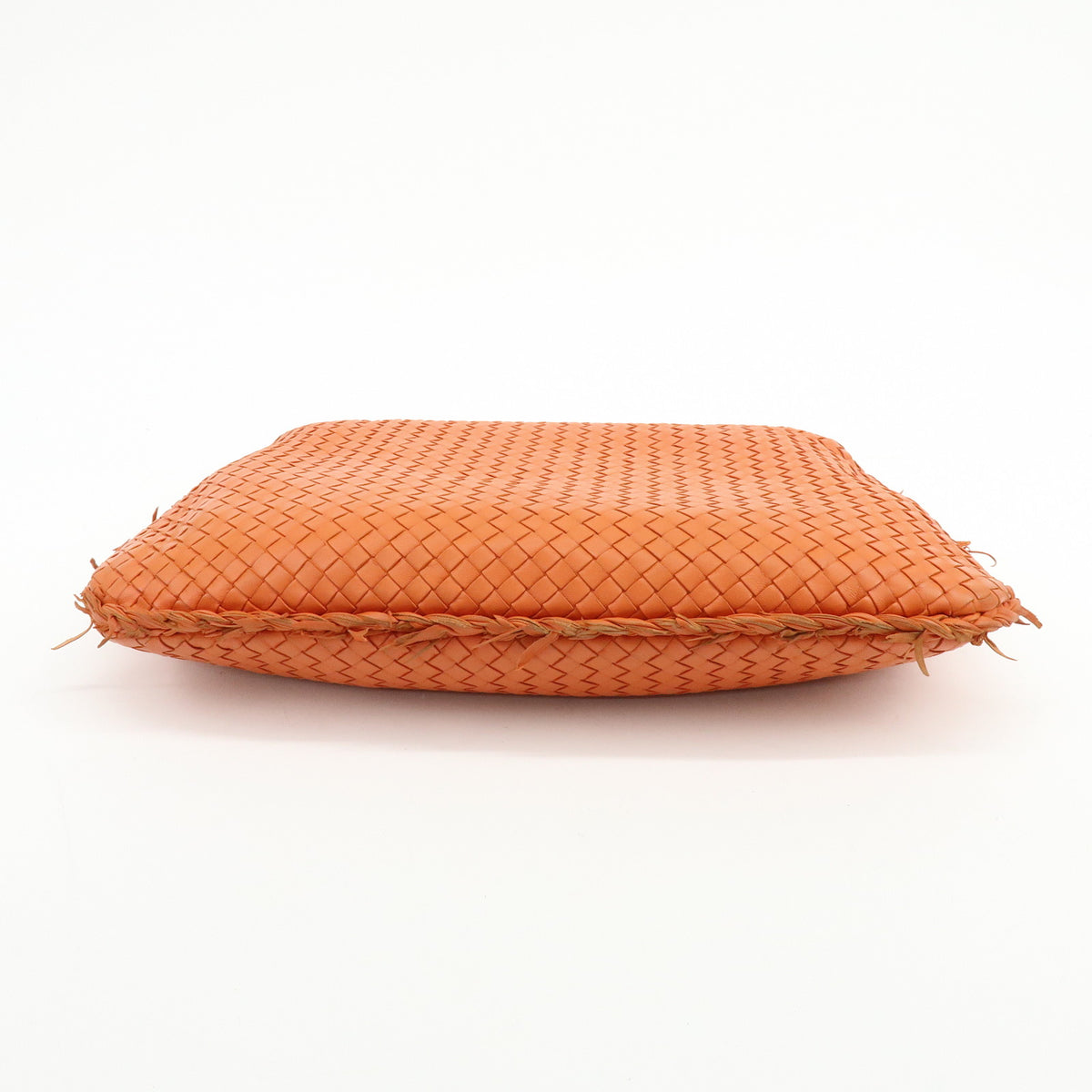 BOTTEGA VENETA Hobo Intrecciato Nappa Leather Shoulder Bag Orange V00AK
