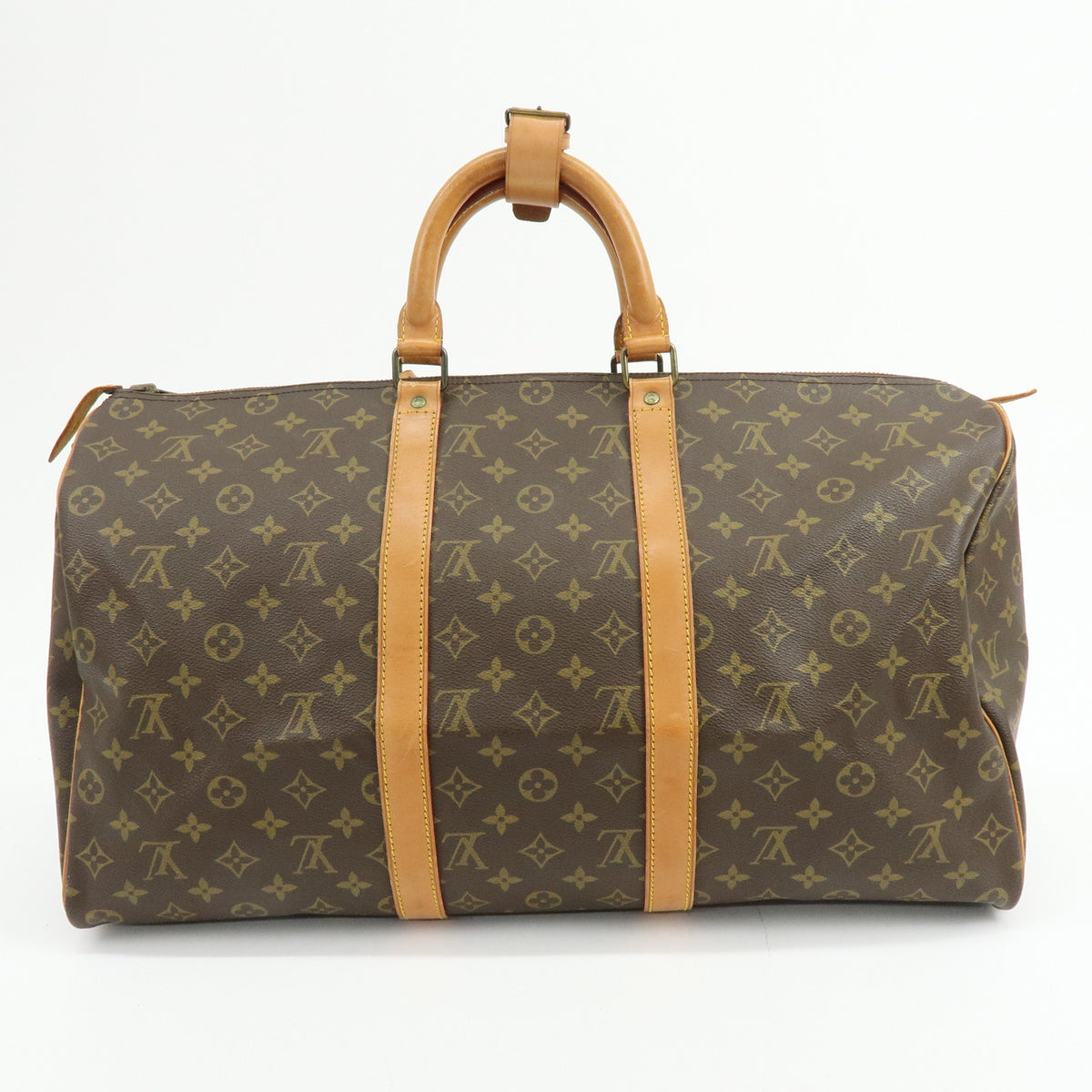 Louis Vuitton Monogram Keep All 50 Boston Bag Brown M41426