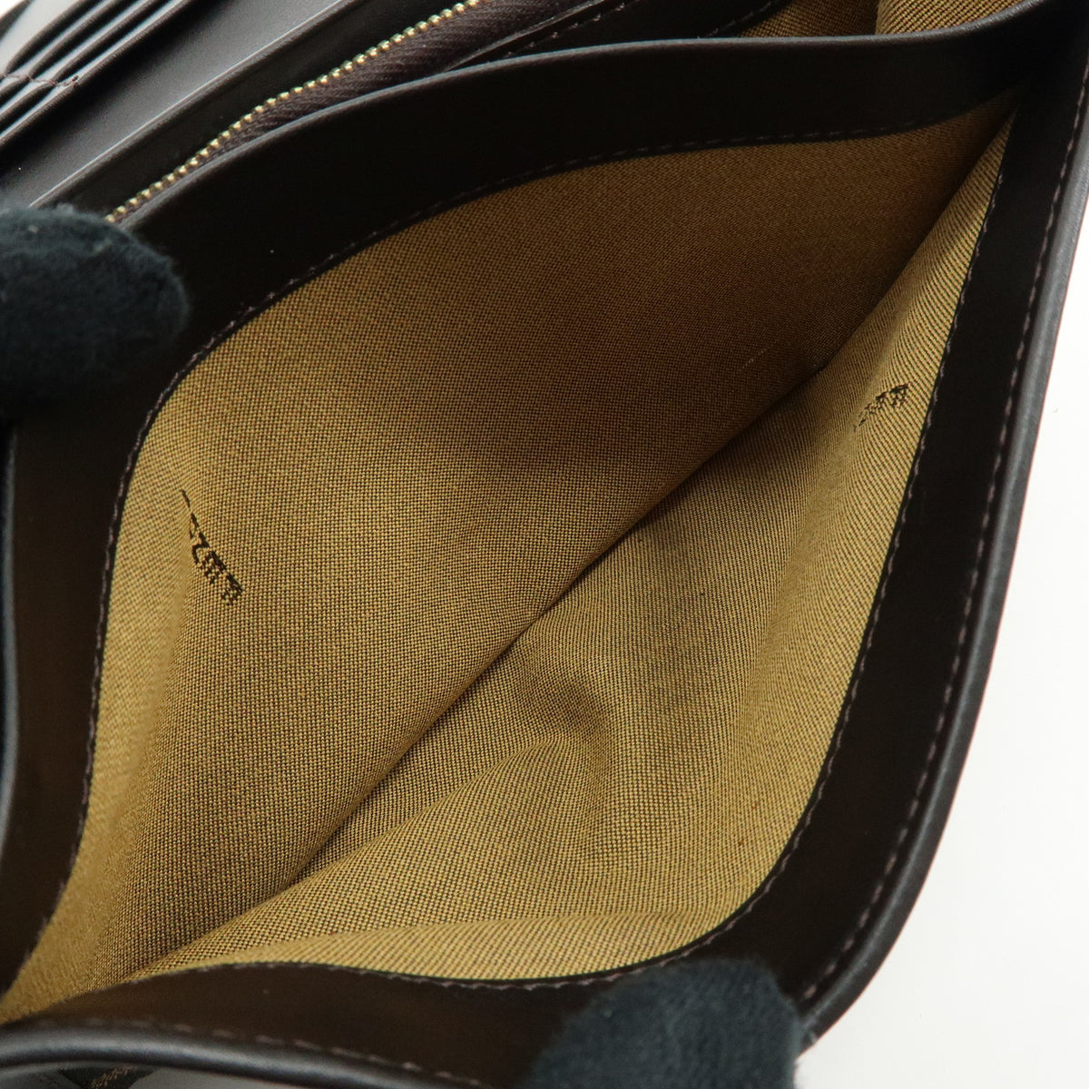 FENDI Zucca Jacquard Canvas Leather Bi-fold Long Wallet Brown 8M0000