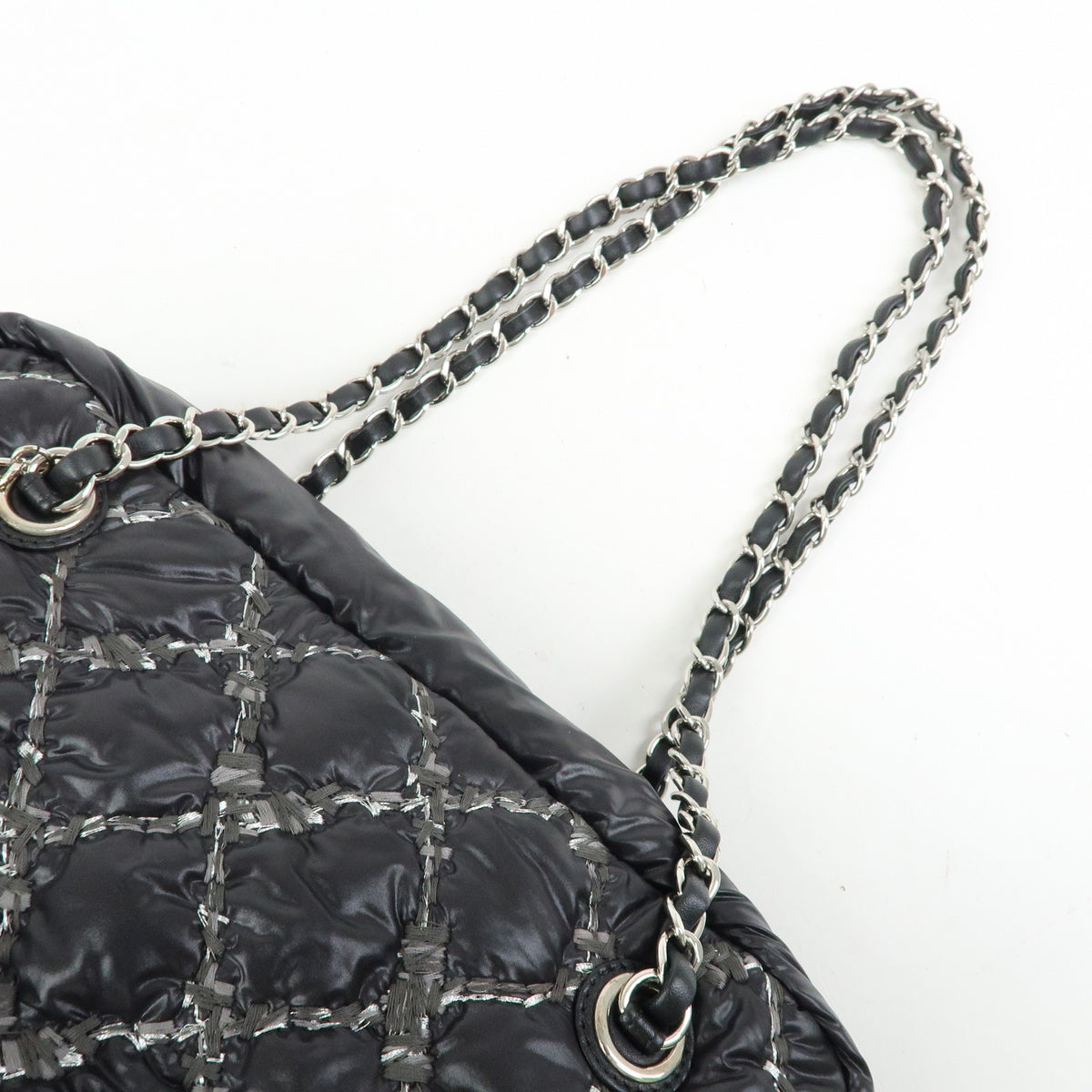 CHANEL Paris Byzance Tweed On Stitch Bowler Bag Shoulder Bag