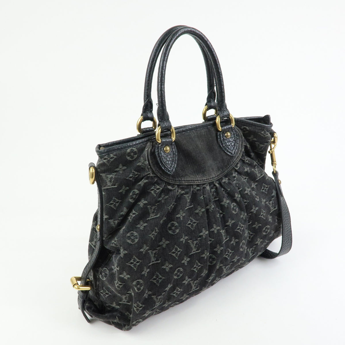 Louis Vuitton Monogram Denim Neo Cabby GM 2Way Bag Hand Bag Noir M95352