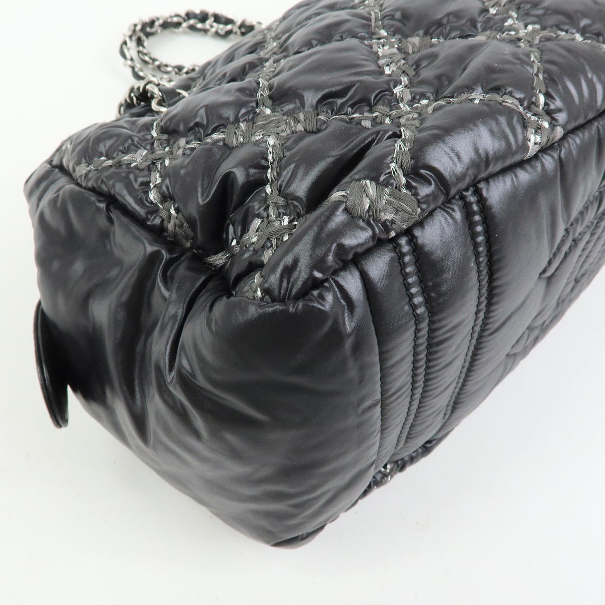 CHANEL Paris Byzance Tweed On Stitch Bowler Bag Shoulder Bag