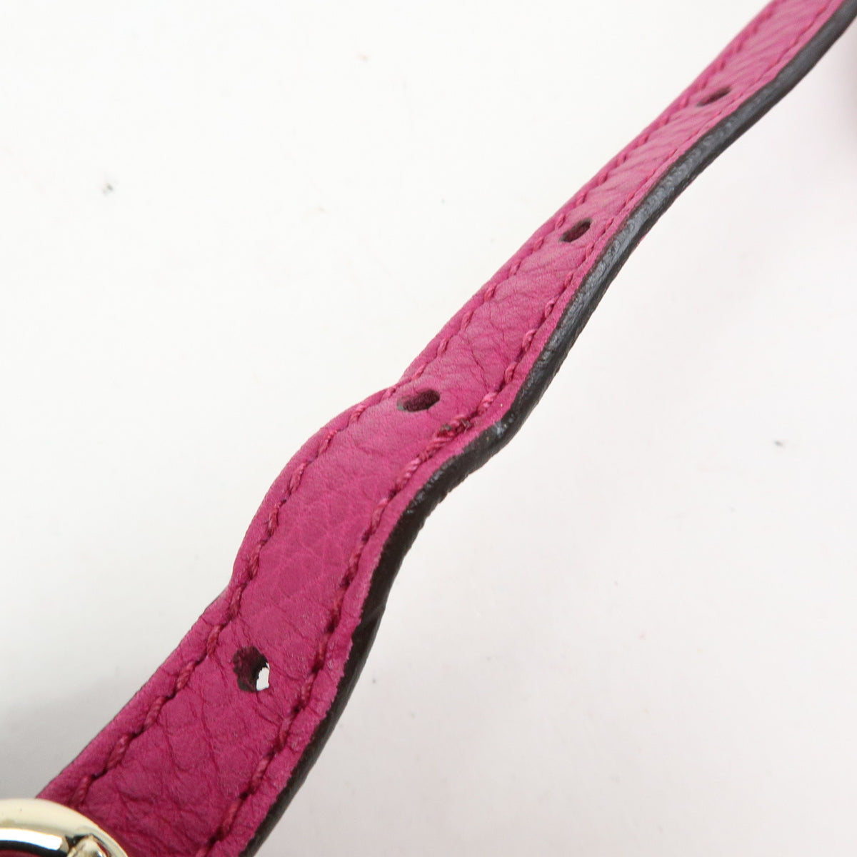 GUCCI Bamboo Mini Shopper Leather 2Way Bag Hand Bag Pink Purple 368823