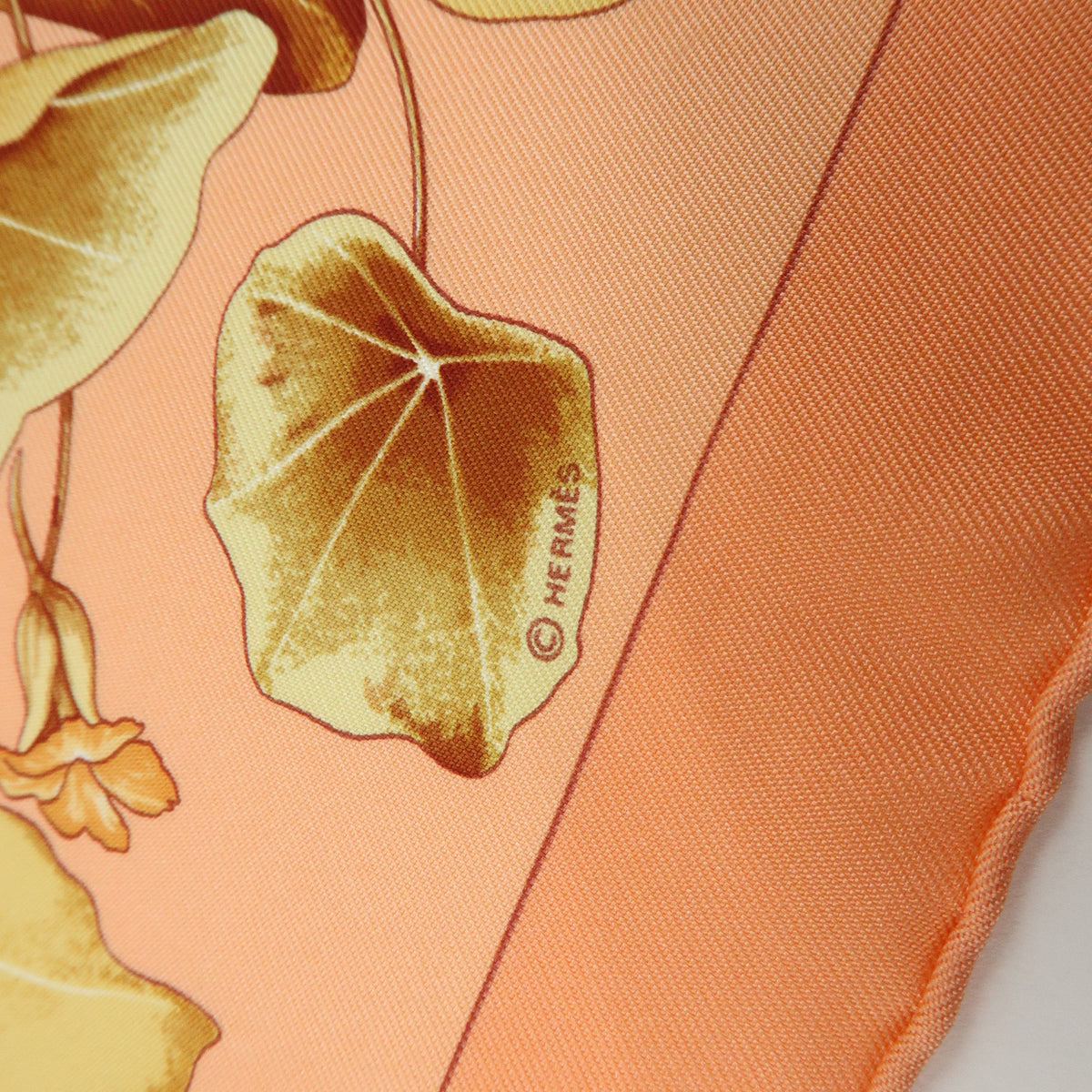 HERMES Carre 45 Lot of 2 Silk 100% Scarf Les Capucines EFFLUVES