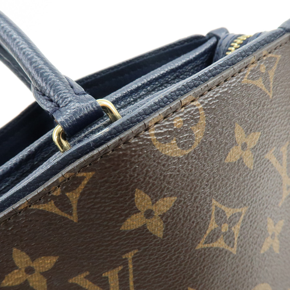 Louis Vuitton Monogram Popincourt PM 2Way Hand Bag Brown Marine M43434