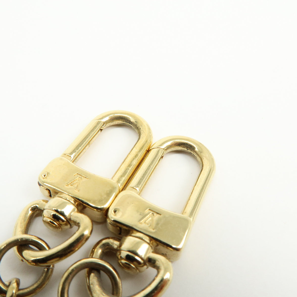 Louis Vuitton Bag Portefeuille Accordeon Metal Charm Key Chain Gold