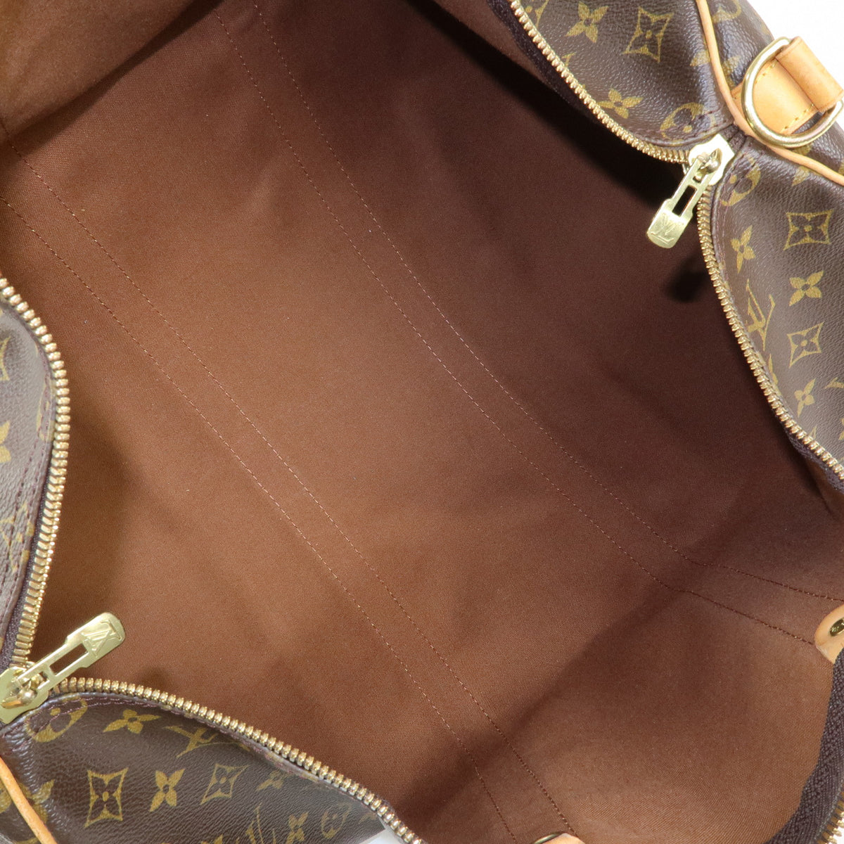 Louis Vuitton Monogram Keep All Bandouliere 50 Boston Bag Brown M41416