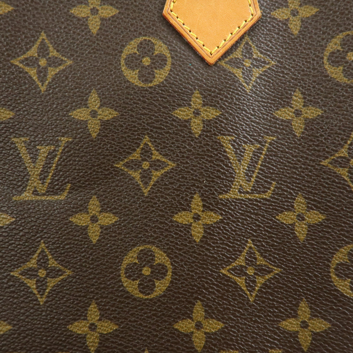 Louis Vuitton Monogram Sac Plat Tote Bag Hand Bag Brown M51140