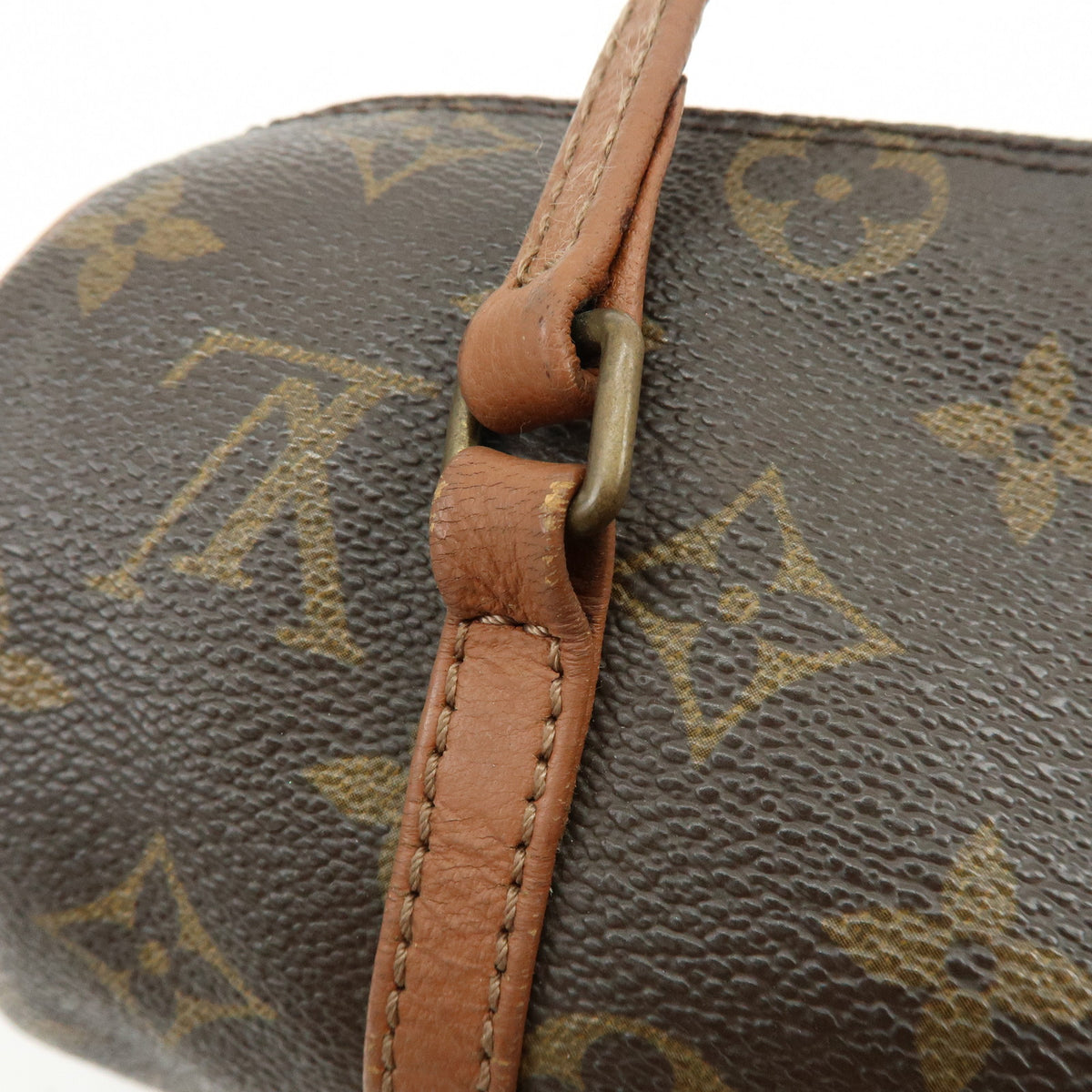 Louis Vuitton Monogram Papillon 22 Canvas Leather Hand Bag Brown M51367