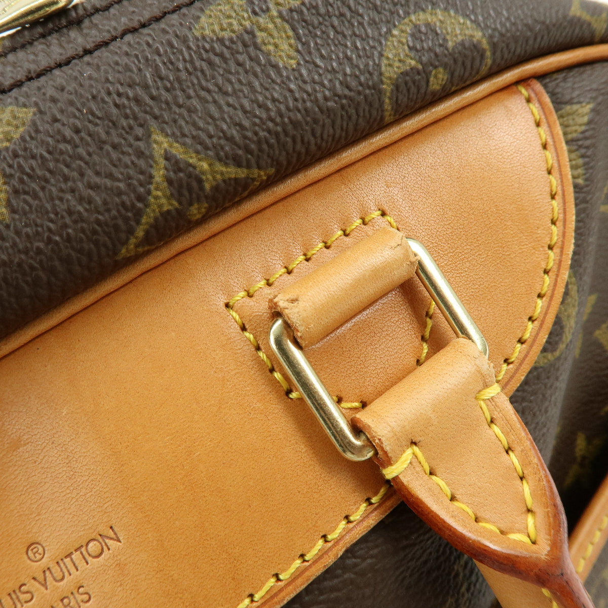 Louis Vuitton Monogram Deauville Canvas Hand Bag Brown M47270