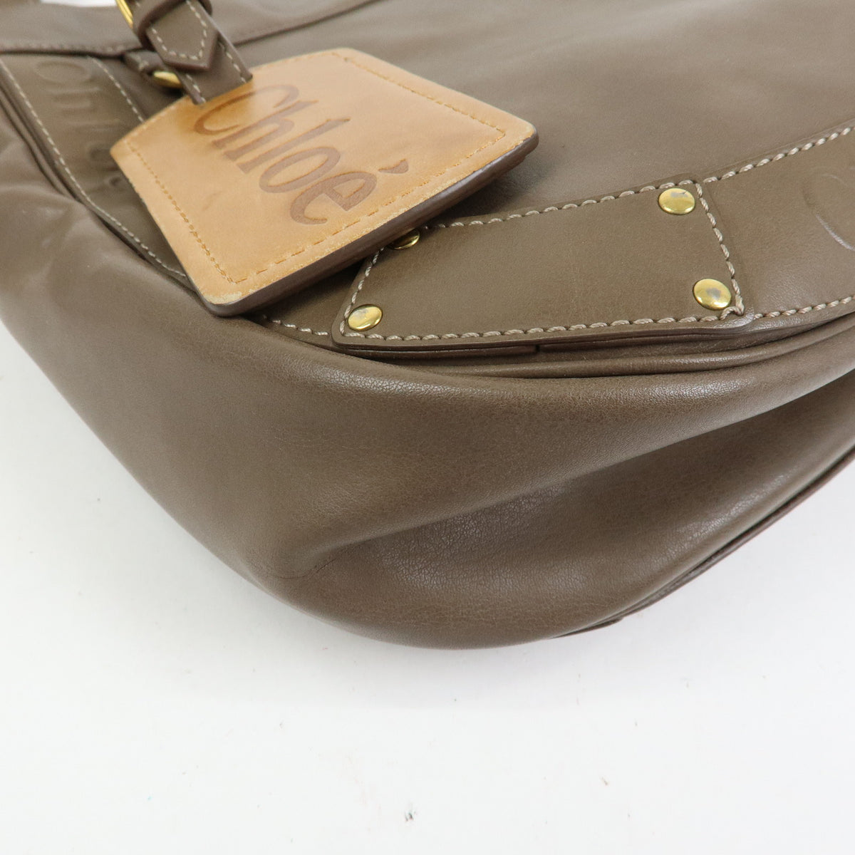 Chloe Eden Leather Shoulder Bag Crossbody Bag Brown