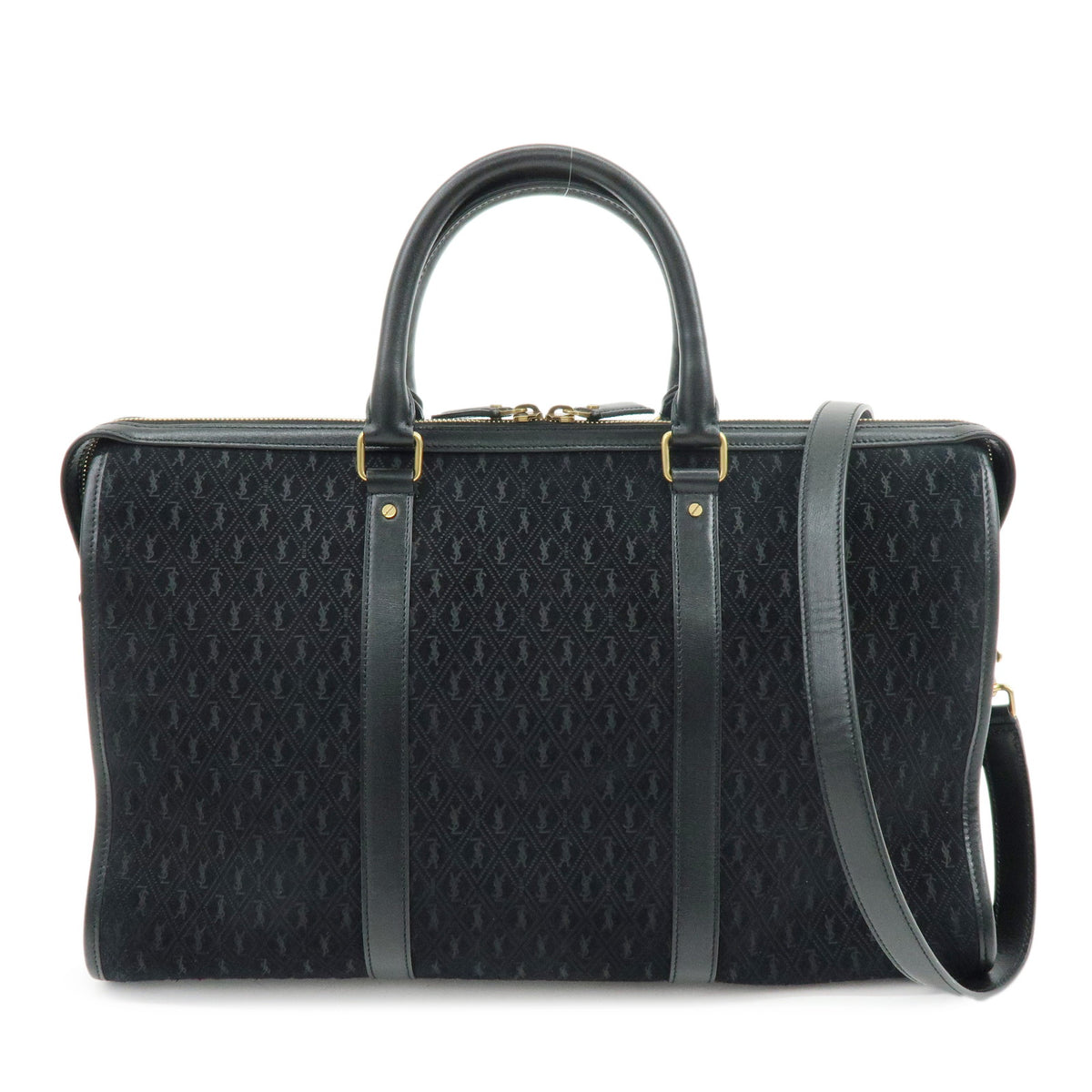 SAINT LAURENT PARIS LE MONOGRAMME Suede Leather 2Way Bag Black 578336