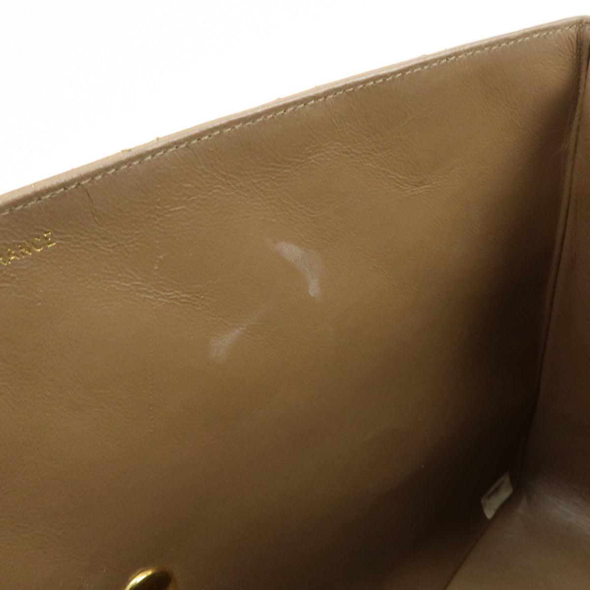 CHANEL Jumbo Matelasse 34 Lamb Skin Shoulder Bag Hand Bag Brown A01094