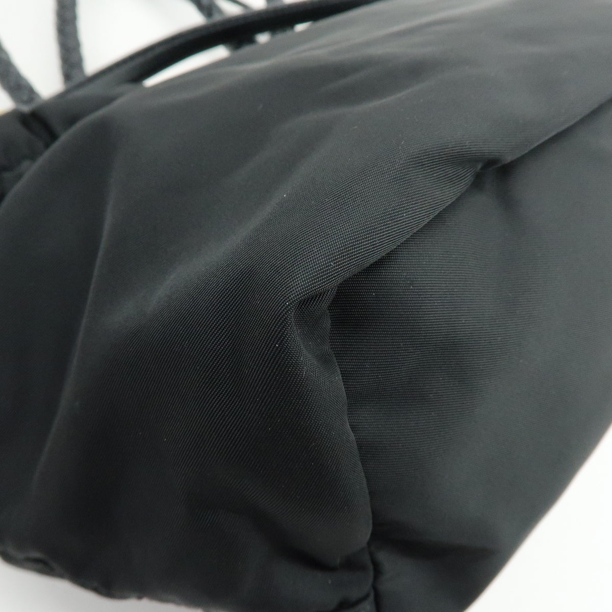 PRADA Nylon Leather 2Way Bag Hand Bag Shoulder Bag Black BN1930
