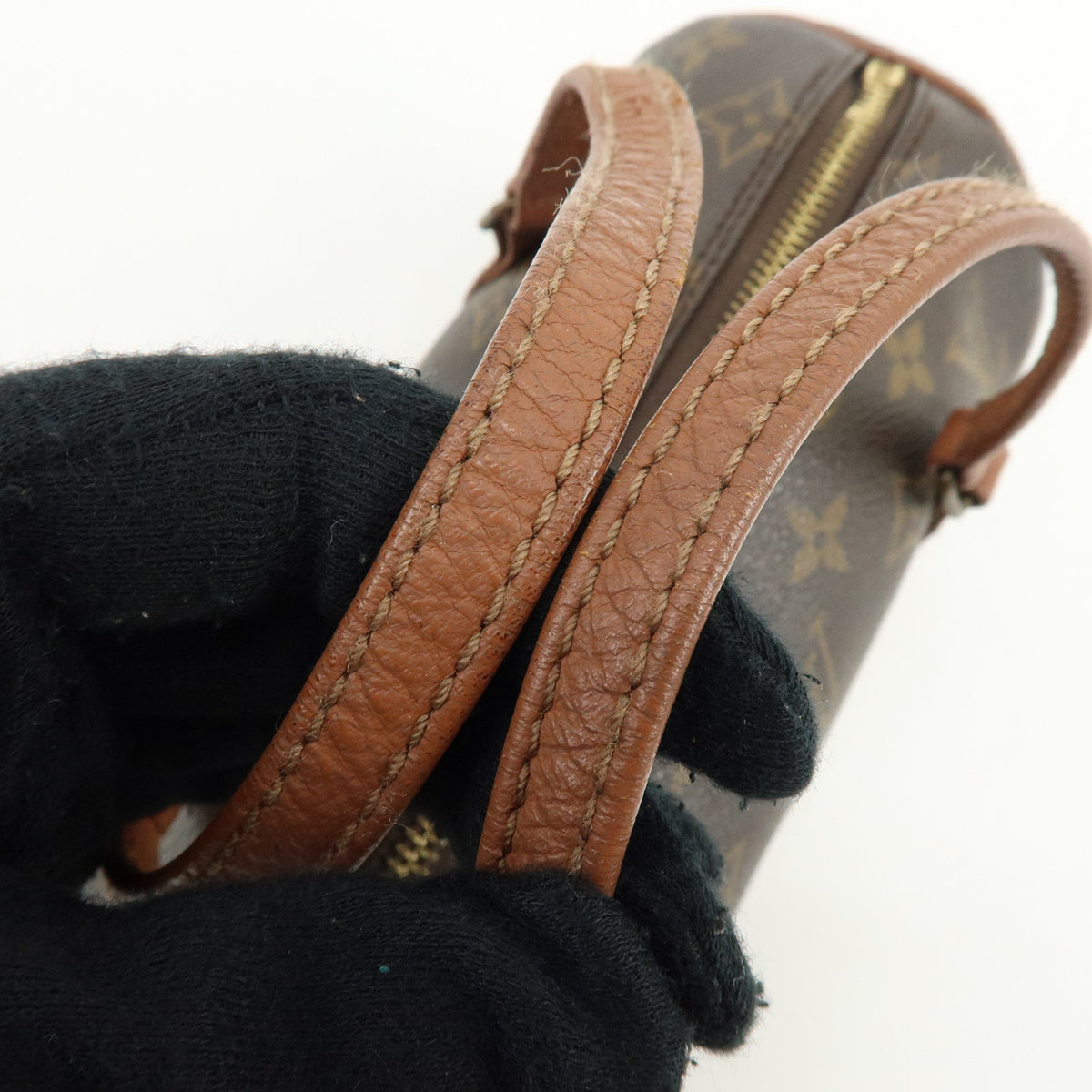 Louis Vuitton Monogram Papillon 22 Canvas Leather Hand Bag Brown M51367