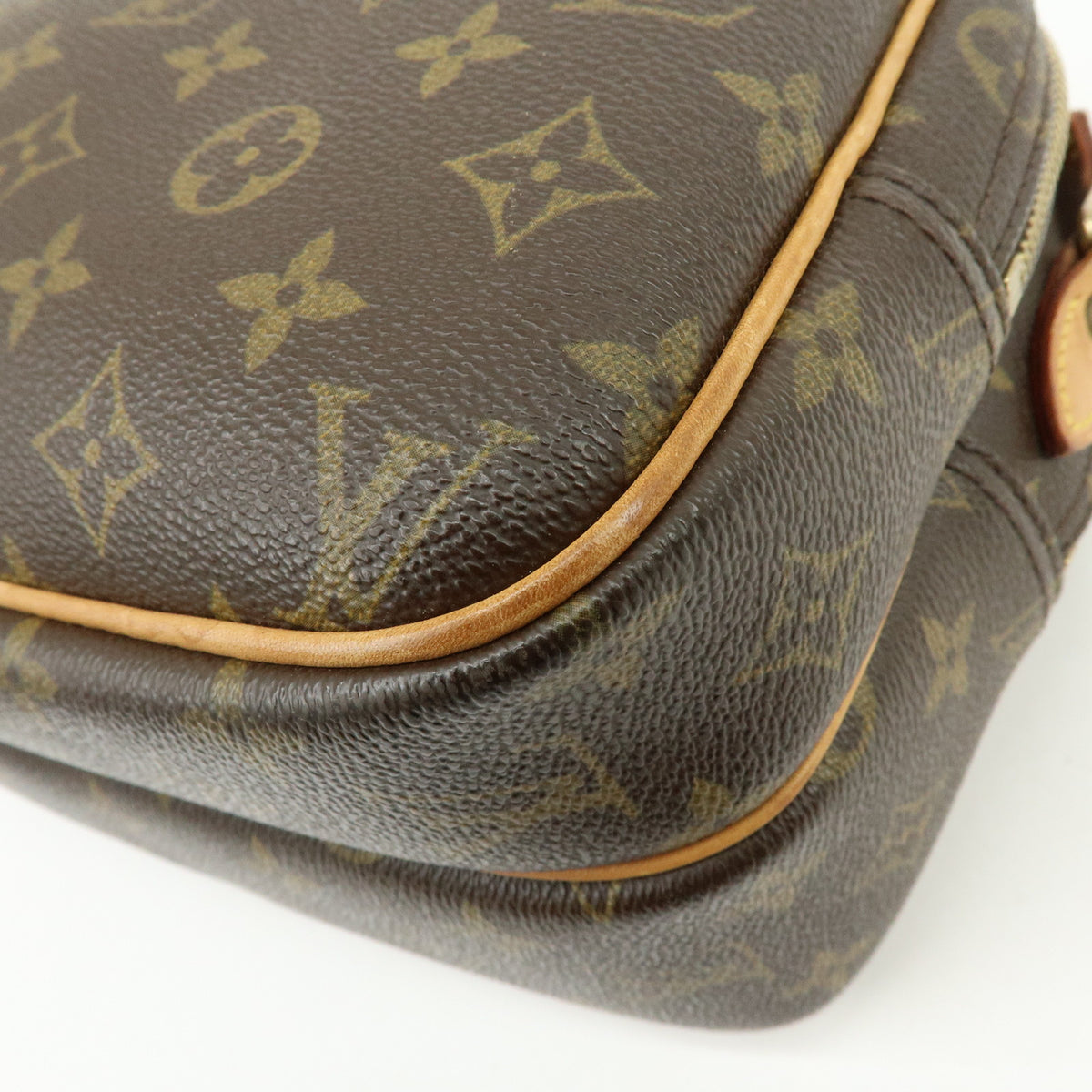 Louis Vuitton Monogram Reporter PM Shoulder Crossbody Bag Brown M45254