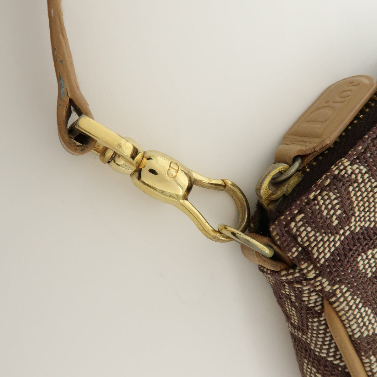 Christian Dior Saddle Pouch Trotter Jacquard Canvas Shoulder Bag