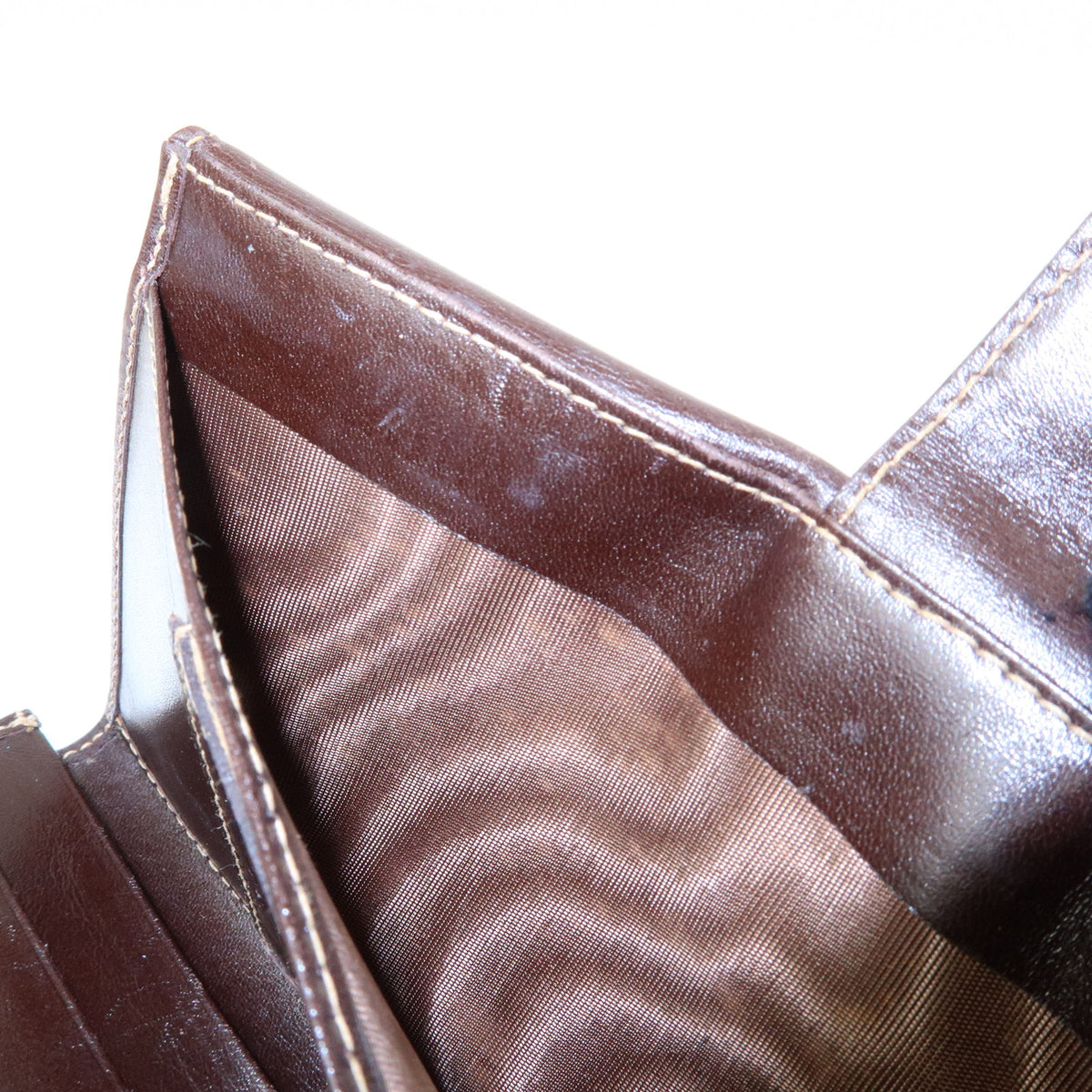 FENDI Zucca Canvas Leather Long Wallet Brown 2804 30806