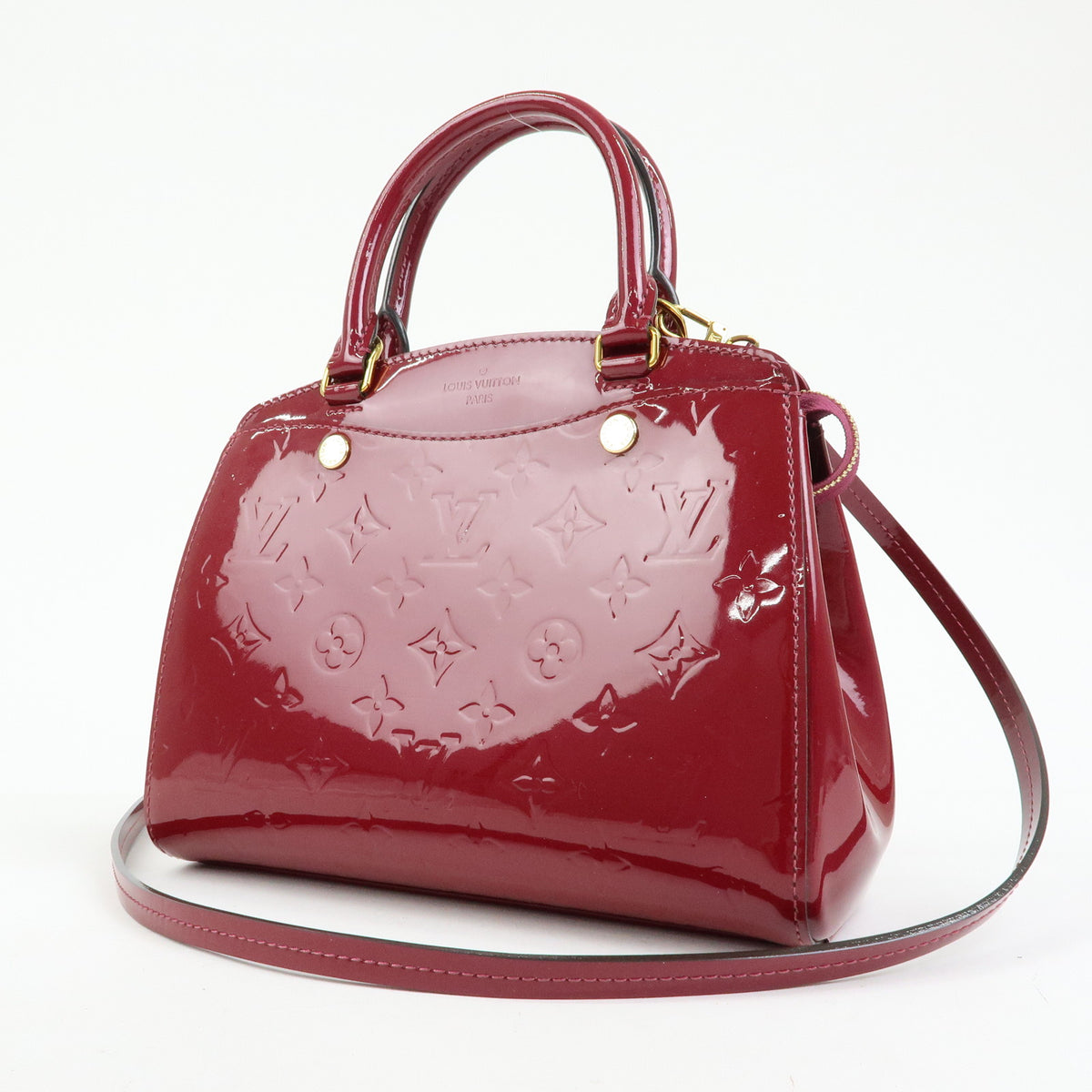 Louis Vuitton Monogram Vernis Brea PM 2Way Bag Hand Bag Magenta M50810