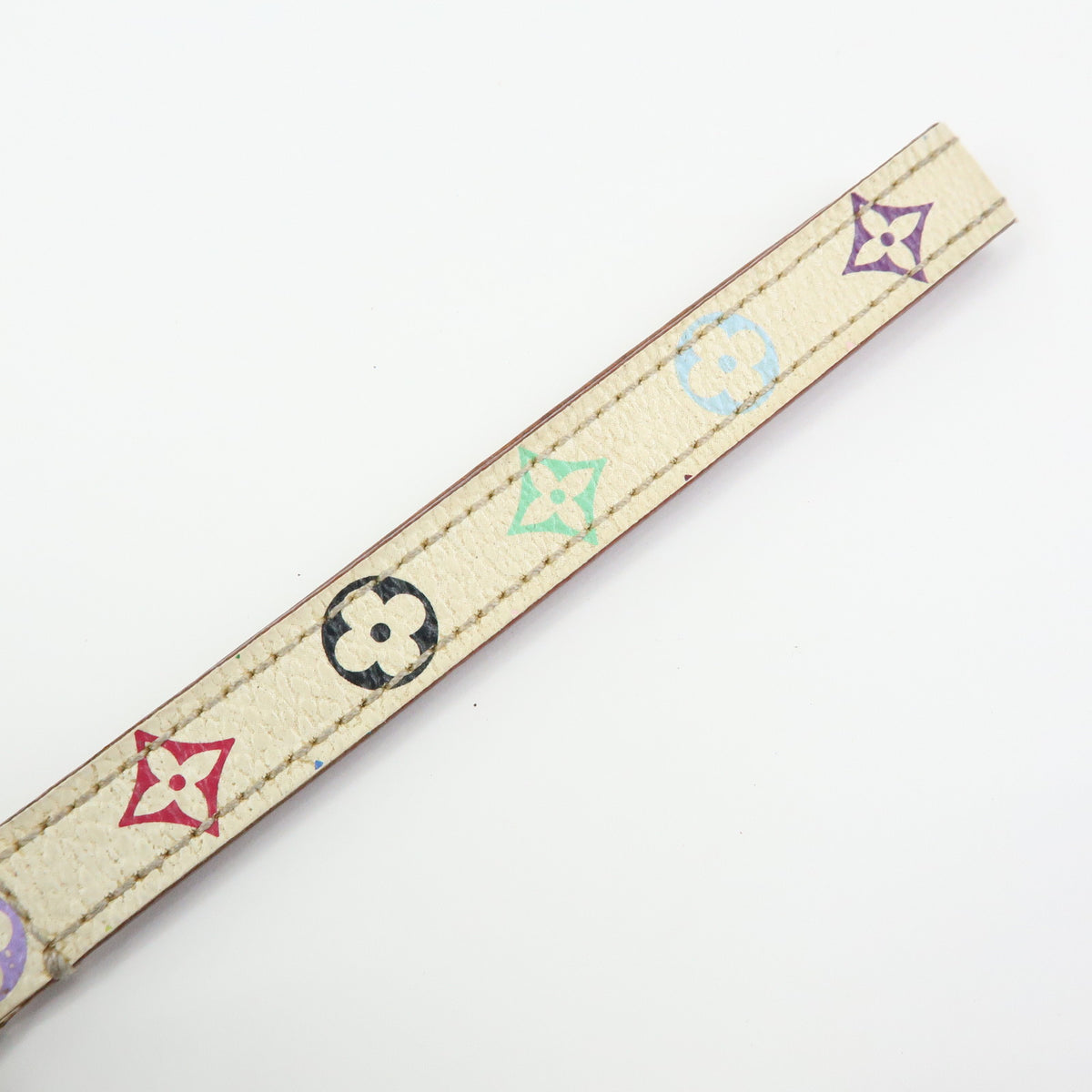 Louis Vuitton Monogram Multicolor Dragonne Telephone Strap Blanc M92597