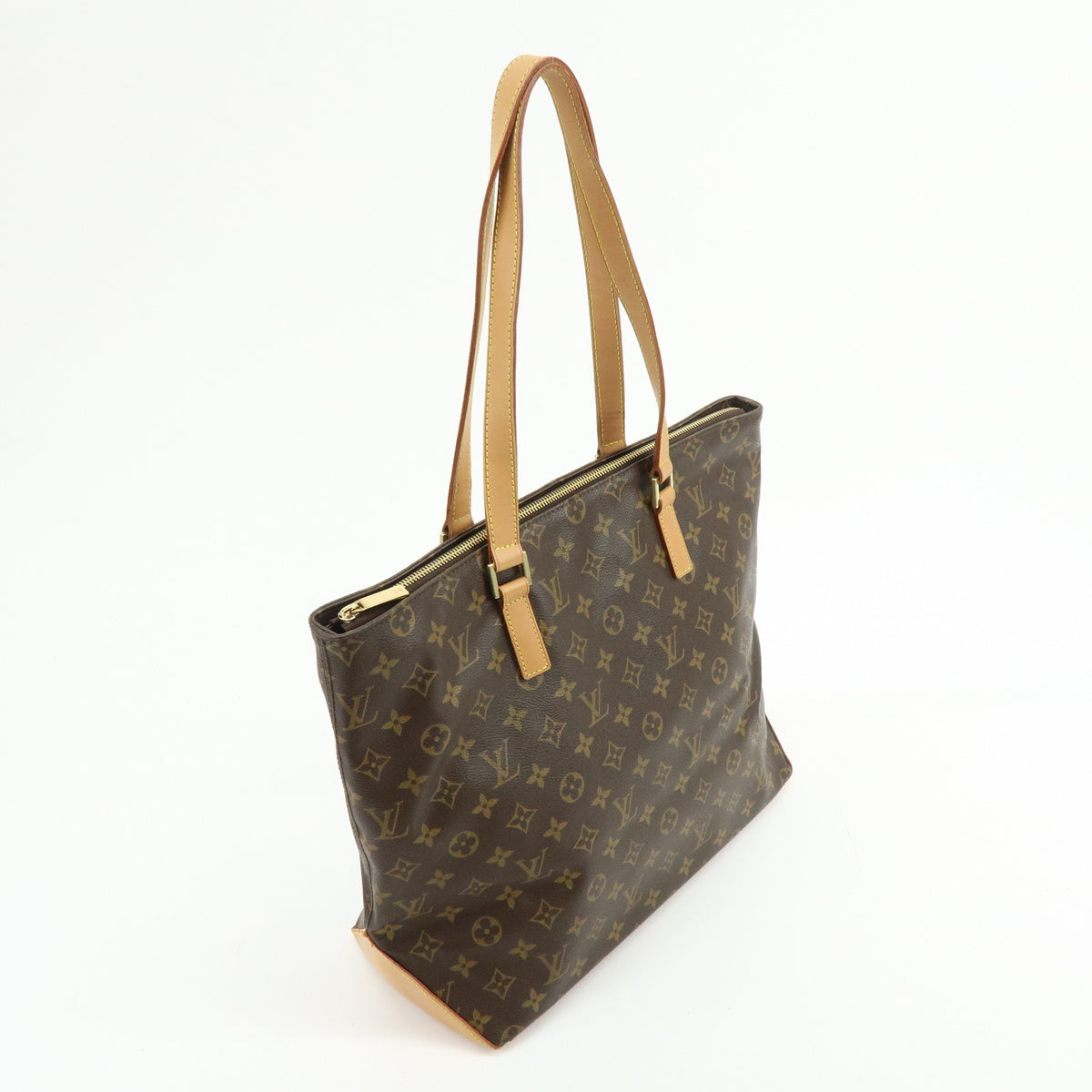 Louis Vuitton Monogram Cabas Mezzo Tote Bag Shoulder Bag Brown M51151
