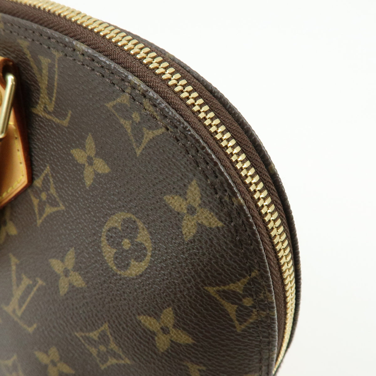 Louis Vuitton Monogram Alma Canvas Leather Hand Bag Brown M51130