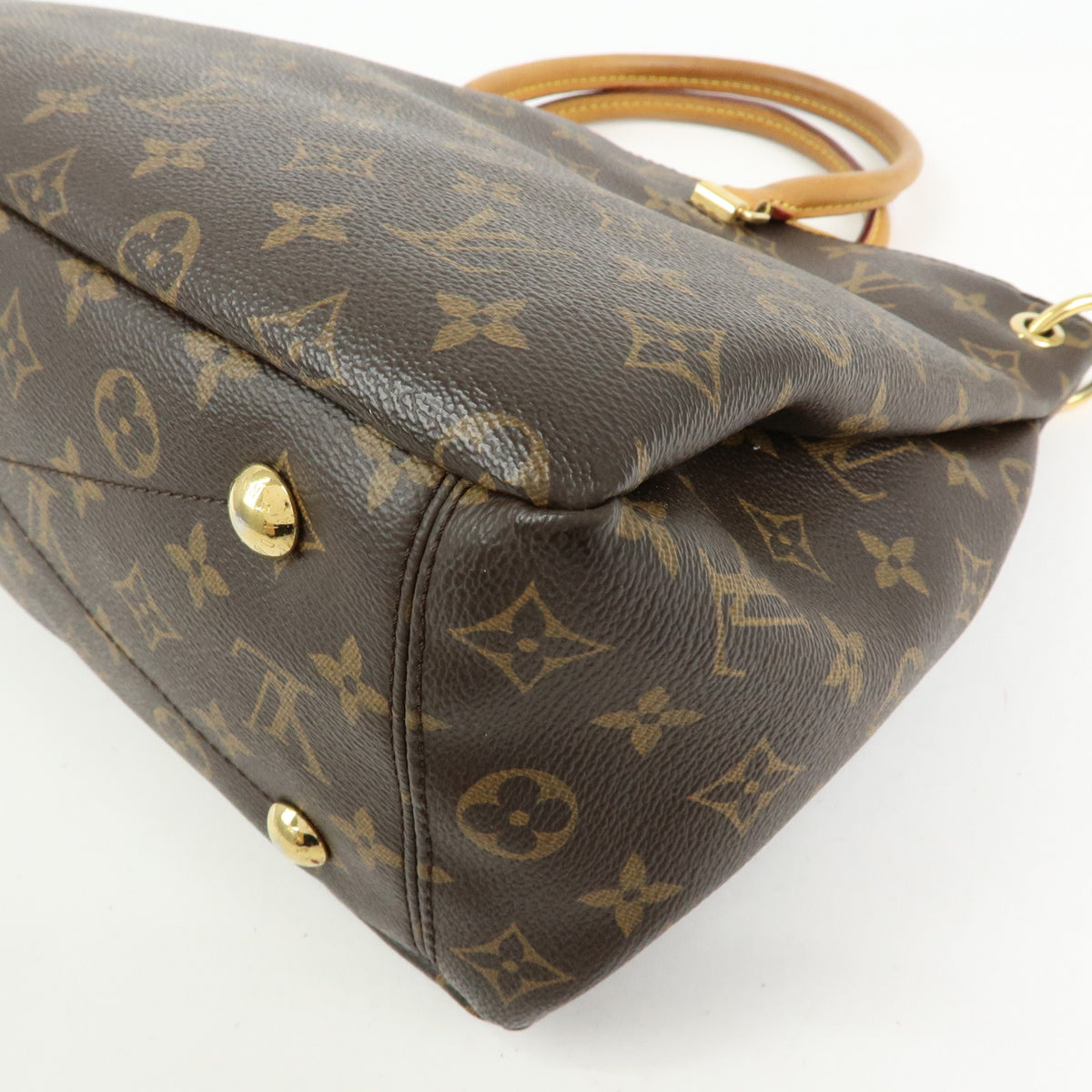 Louis Vuitton Monogram Pallas MM 2Way Bag Hand Bag Saffron M40929