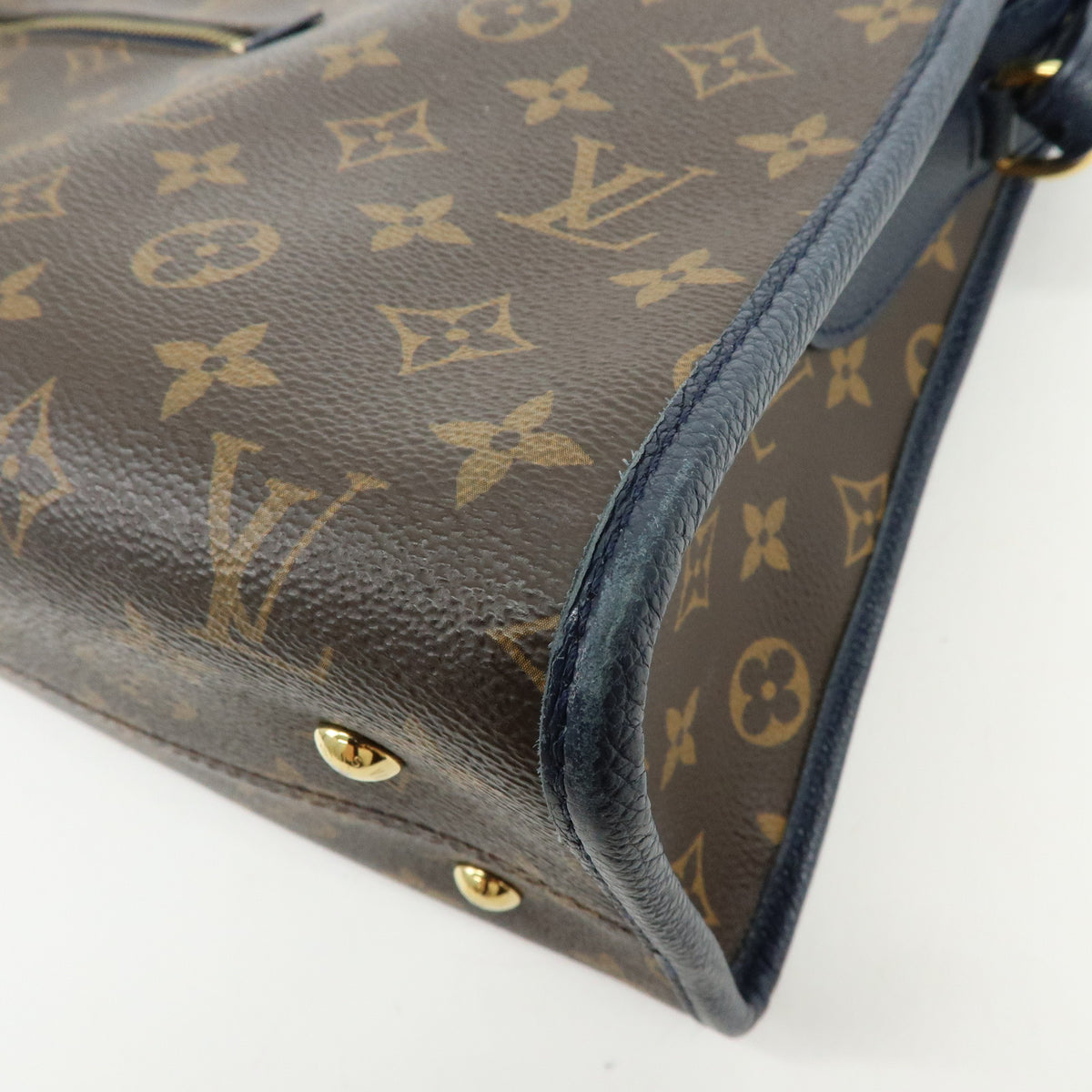 Louis Vuitton Monogram Popincourt PM 2Way Hand Bag Brown Marine M43434