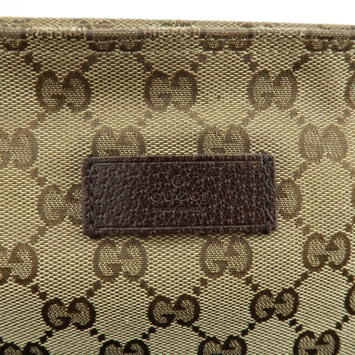 GUCCI Sherry GG Canvas Leather Shoulder Bag Crossbody Bag Beige 189751