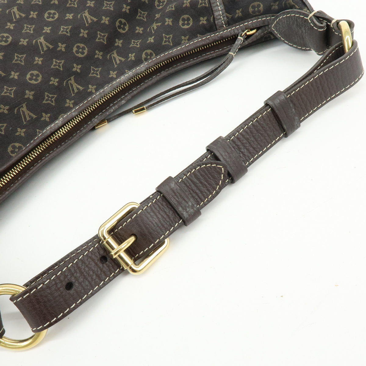 Louis Vuitton Monogram Mini Lin Manon MM Shoulder Bag Ebene M95619