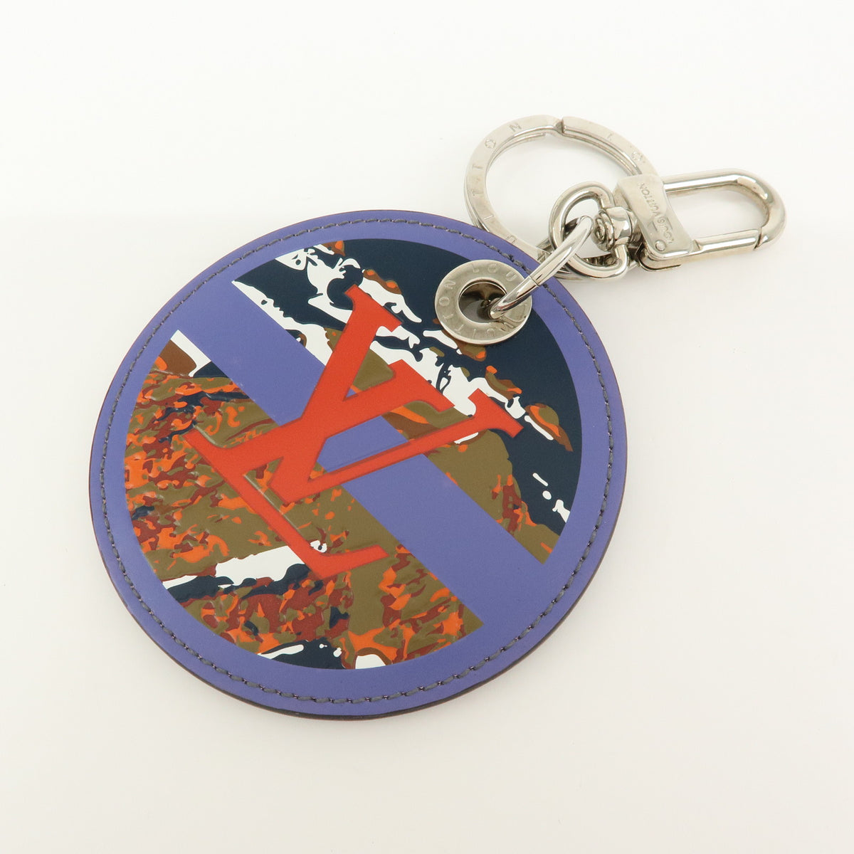 Louis Vuitton Damier Graphite Porte Cle LV Alpes Key Chain Blue M63839