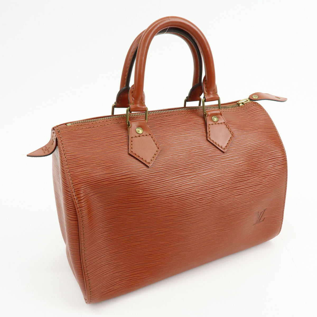 Louis Vuitton Epi Speedy 25 Leather Hand Boston Bag Kenya Brown M43013