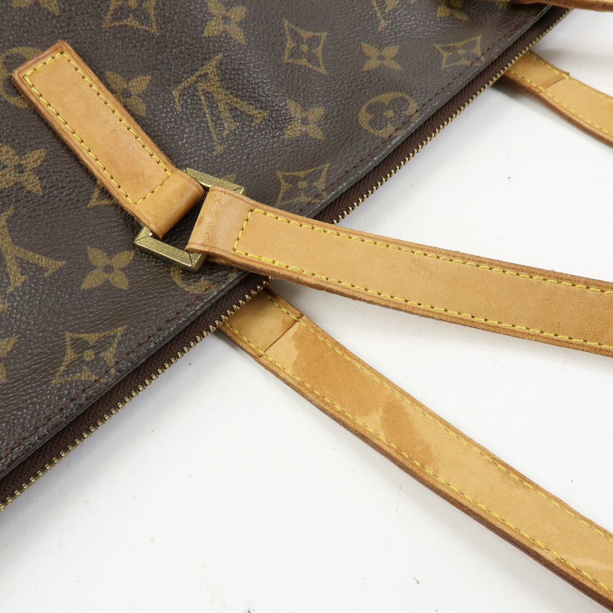 Louis Vuitton Monogram Cabas Mezzo Tote Bag Shoulder Bag Brown M51151